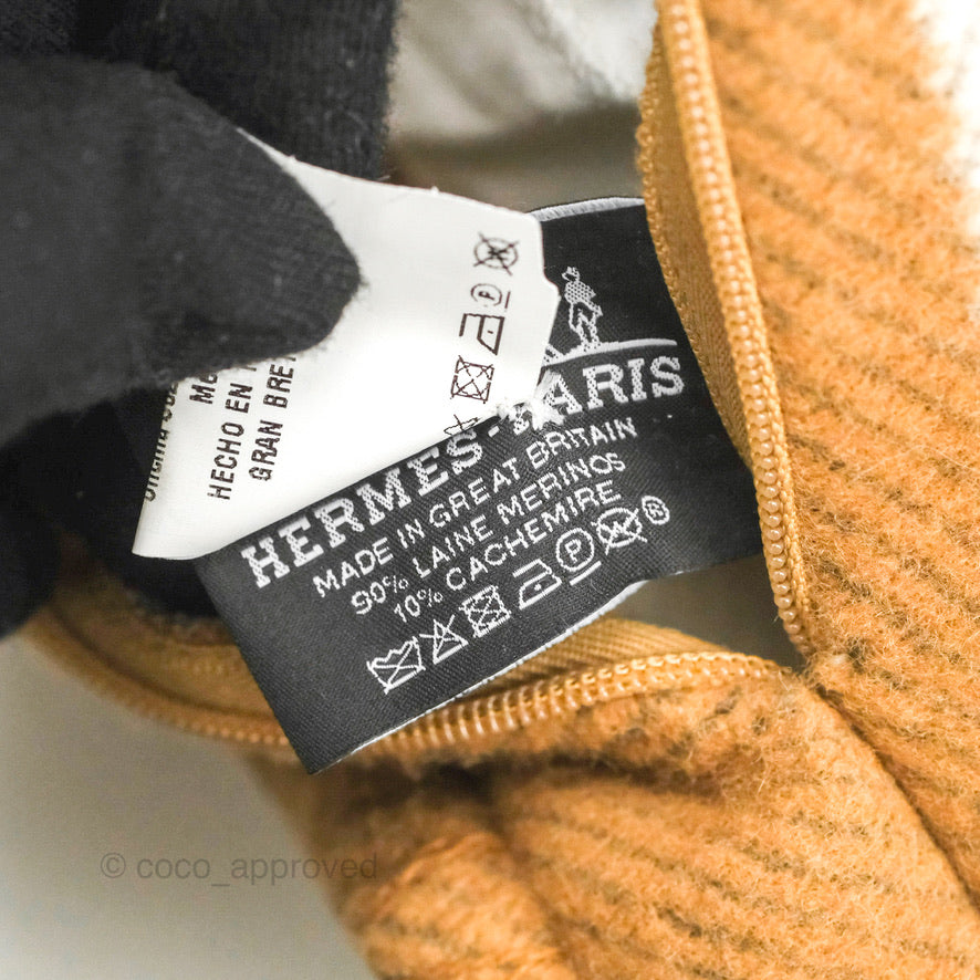Hermes Small Avalon Pillow Écru / Camel