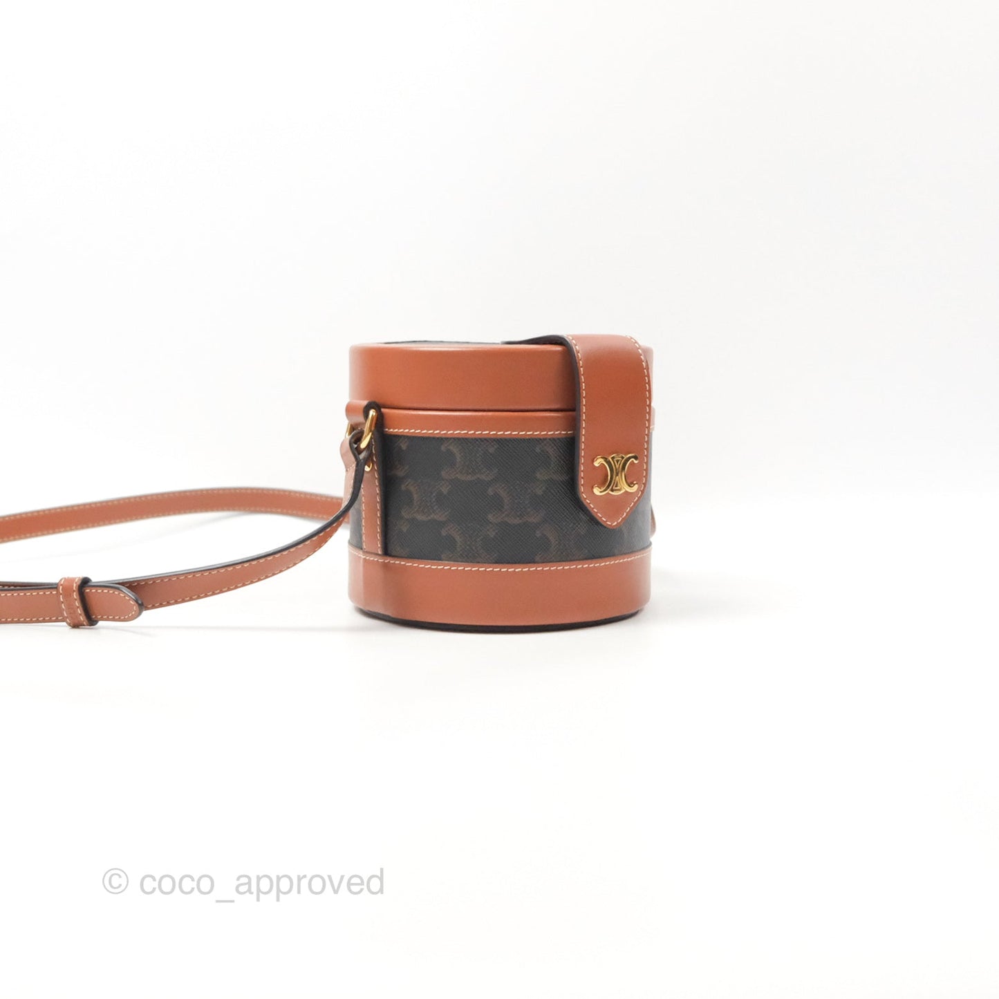 Celine Small Tambour Triomphe Canvas