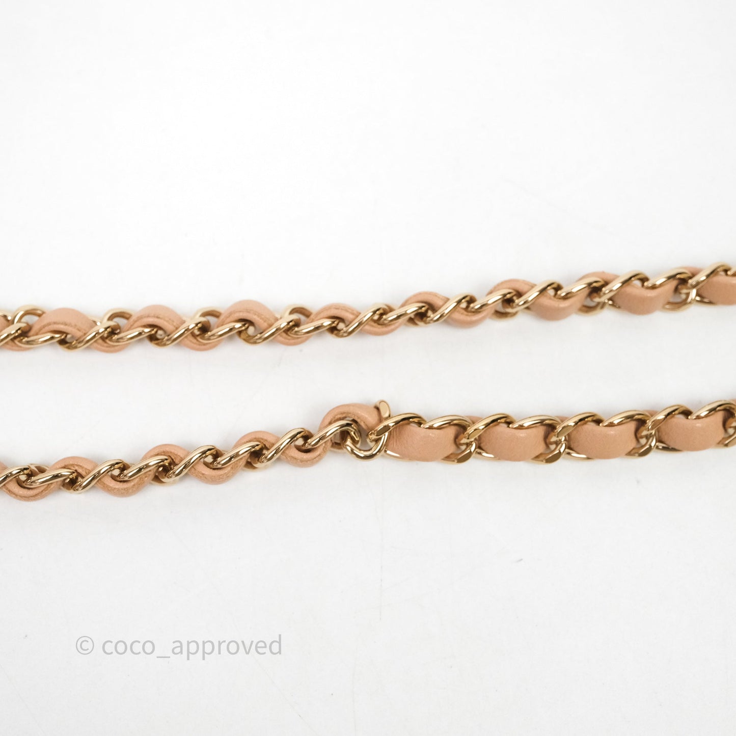 Chanel Top Handle Vanity With Chain Beige Lambskin Aged Gold Hardware