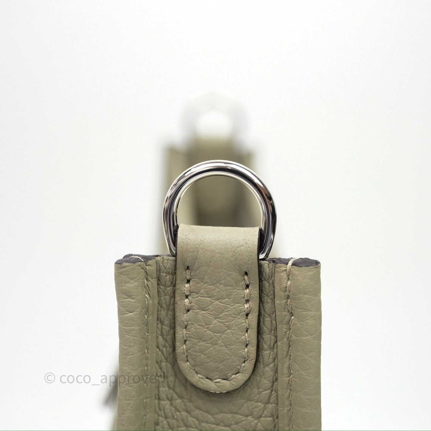 Hermès Mini Evelyne 16 Sauge Q1 Clemence Palladium Hardware