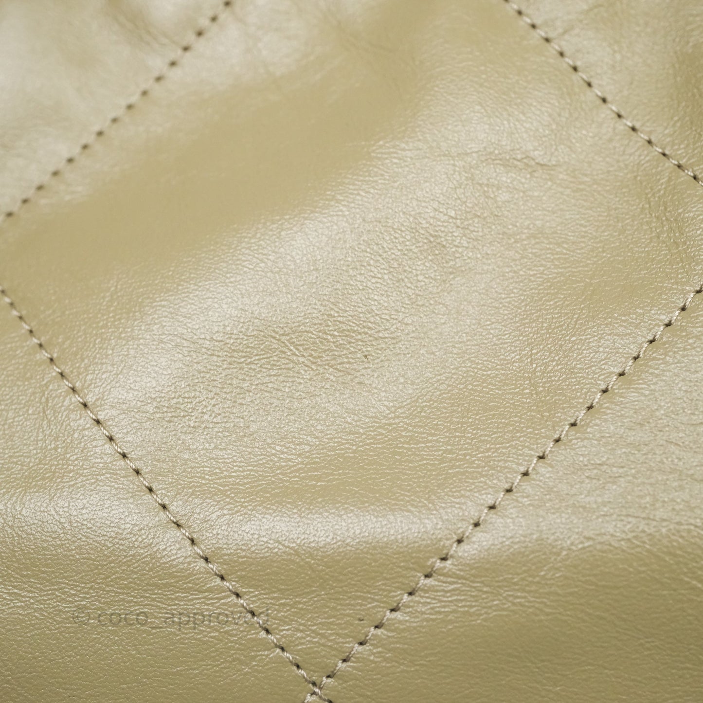 Chanel 22 Small Sage Green Shiny Calfskin Silver Hardware