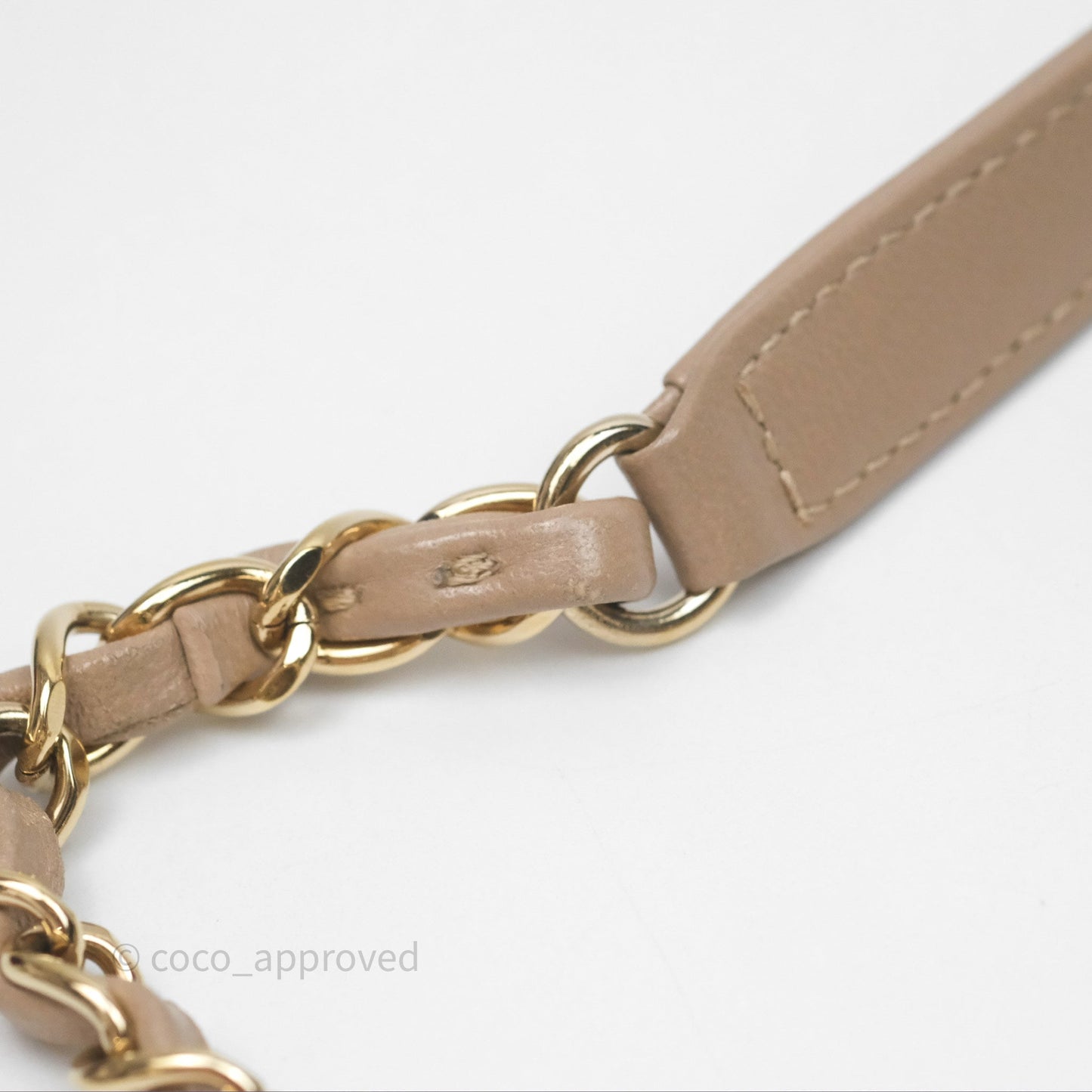 Chanel Small Trendy CC Beige Lambskin Gold Hardware