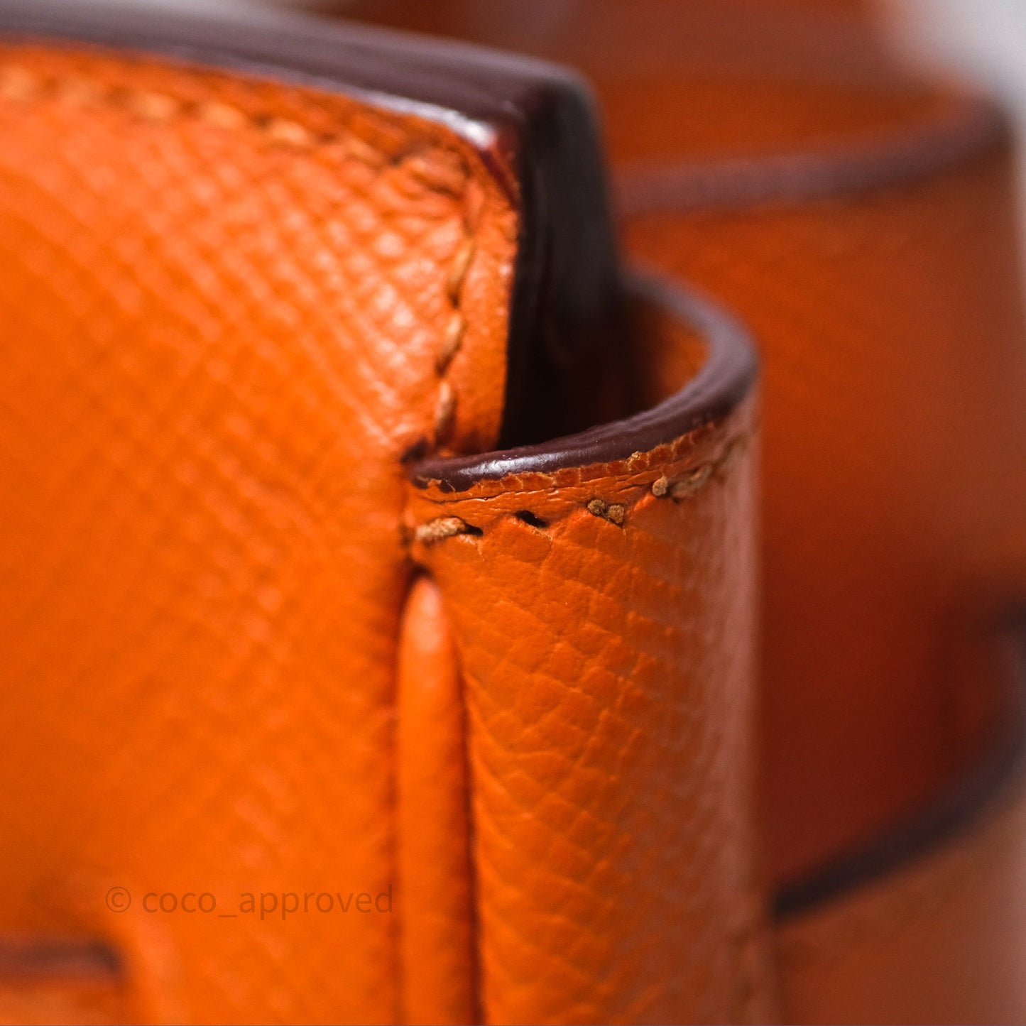 Hermès Birkin 30 Retourne Orange Epsom Palladium Hardware