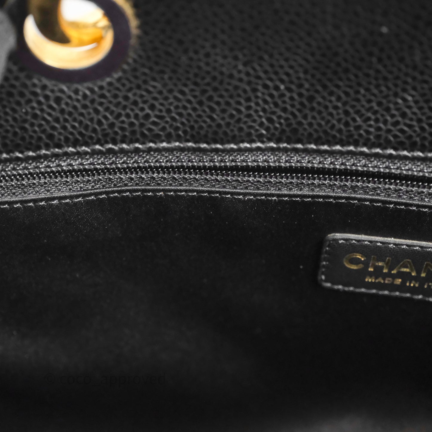 Chanel GST Black Caviar Gold Hardware