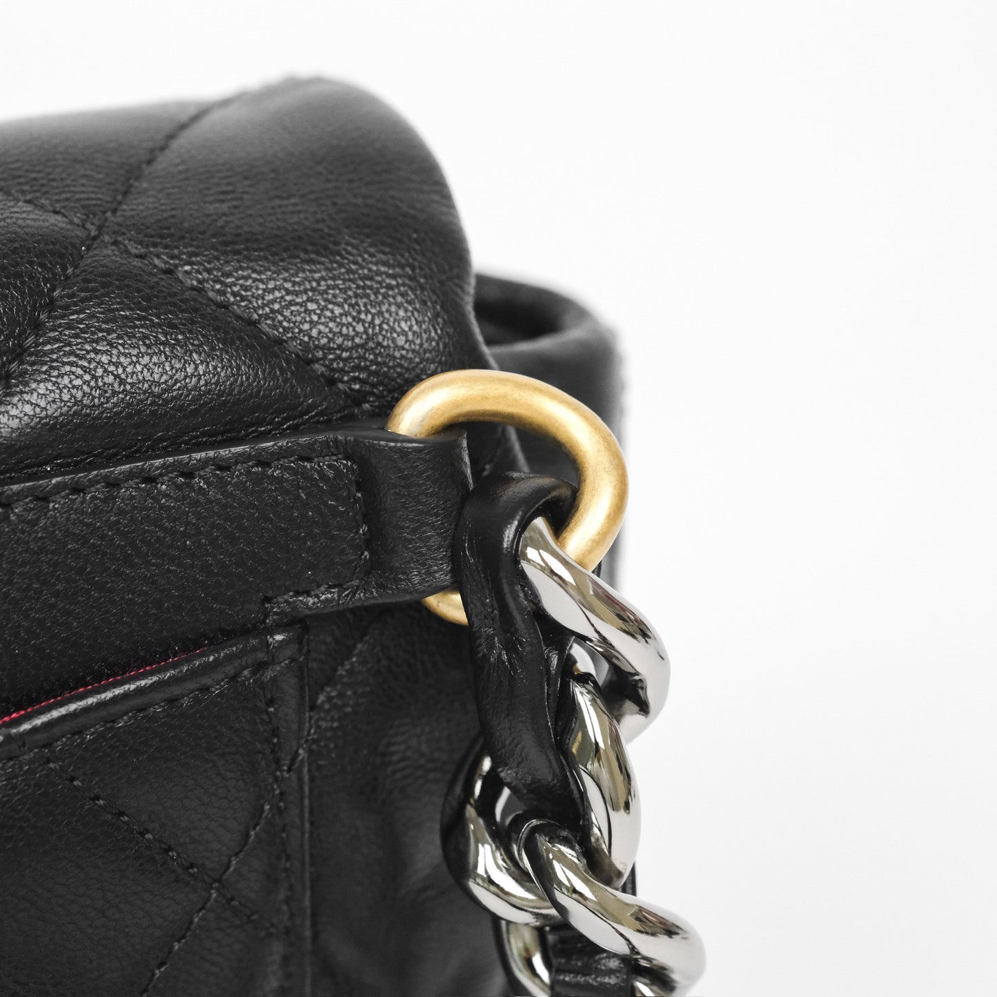 Chanel 19 Waist Bag Black Goatskin Mixed Hardware