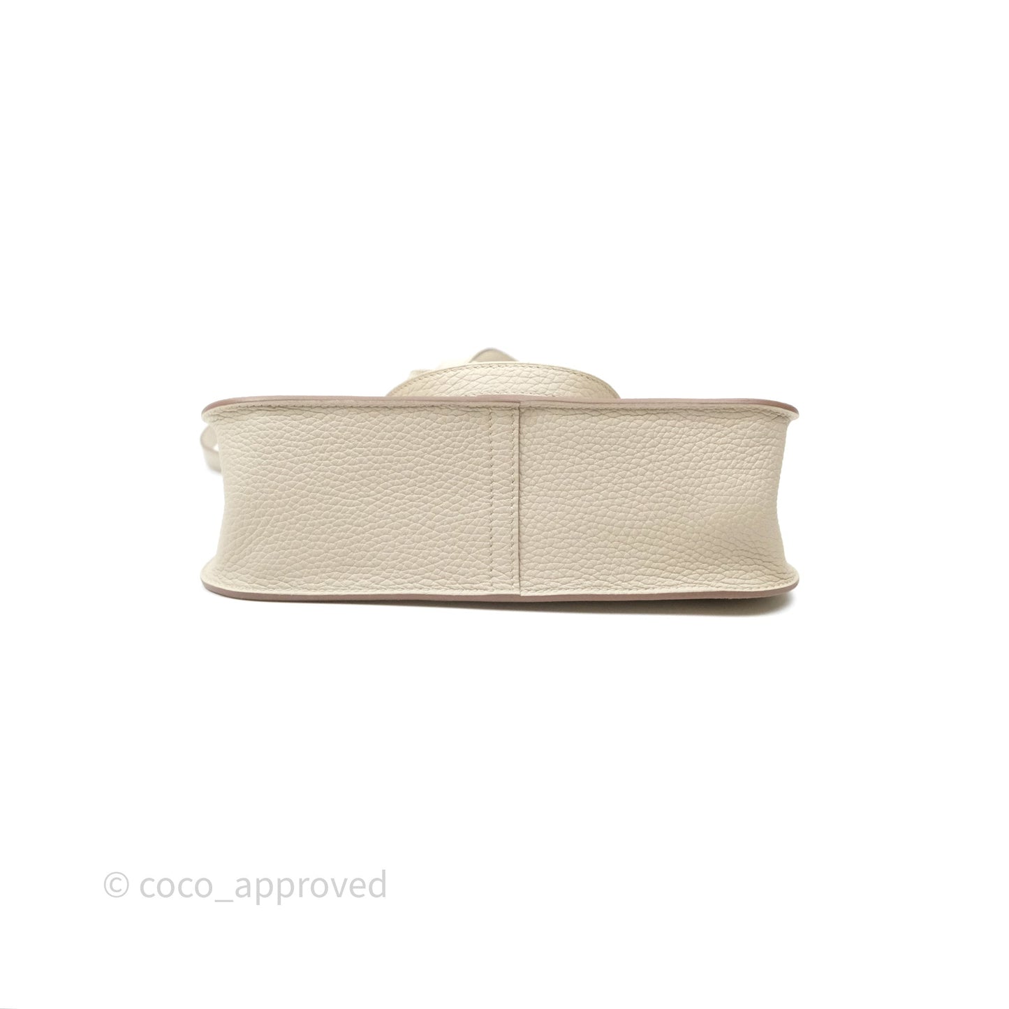 Hermès Halzan 25  Beton 8L Clemence Gold Hardware