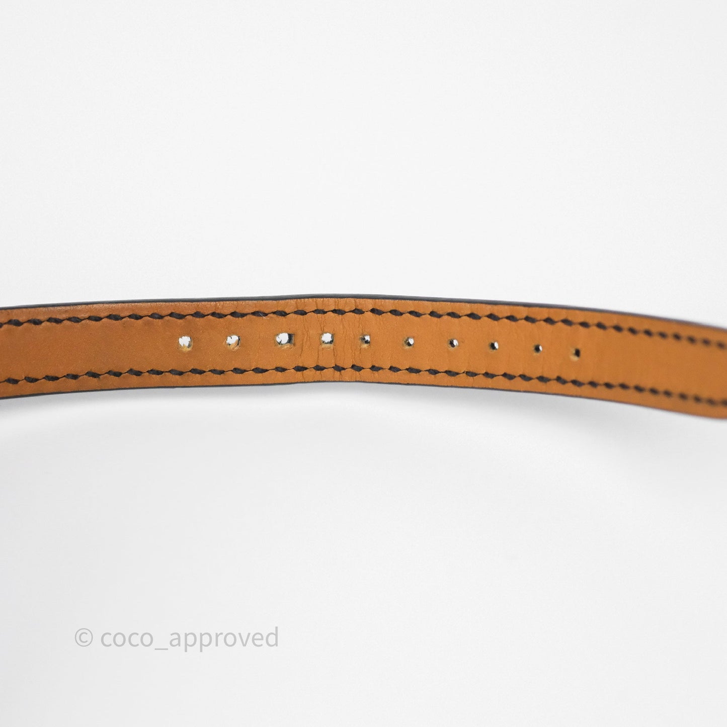 Hermes Medor Watch Mini Model Black Double Strap & Orange Strap