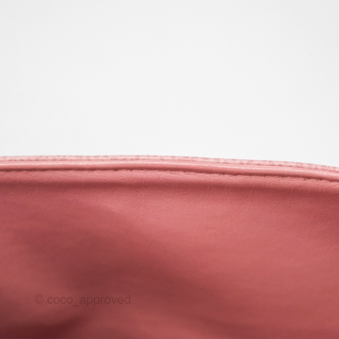 Chanel Vintage Classic M/L Medium Flap Quilted Sakura Pink Caviar 24K Gold Hardware