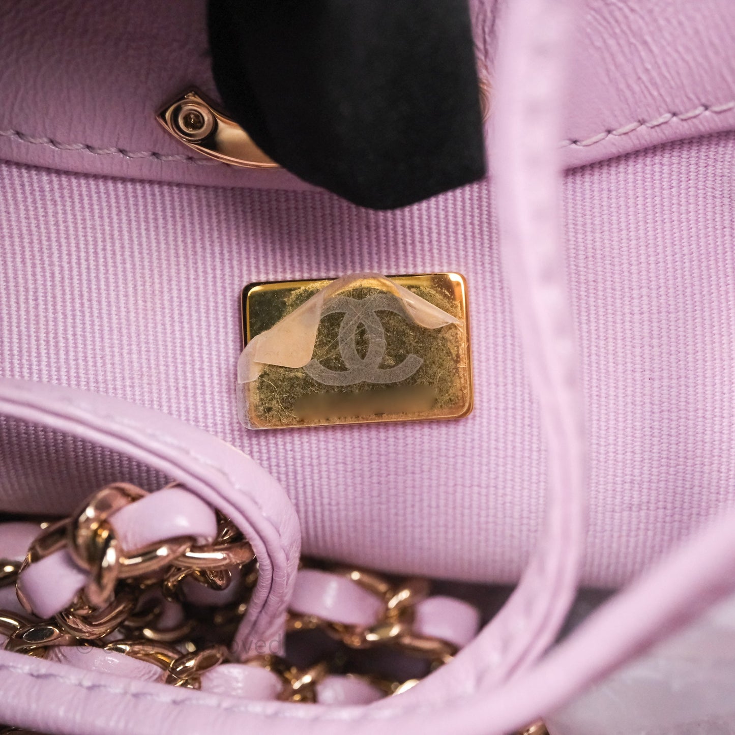 Chanel 31 Mini Lilac Shiny Lambskin Gold Hardware