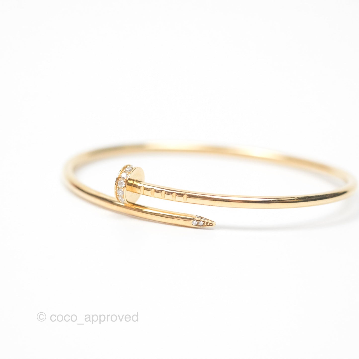 Cartier Small Juste Un Clou Bracelet 18K Yellow Gold Diamond