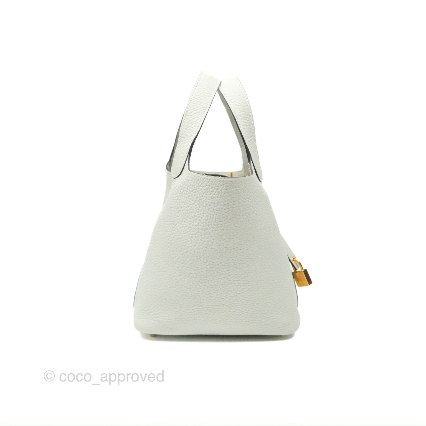 Hermès Picotin Lock 18 Gris Neve Taurillon Clemence Gold Hardware