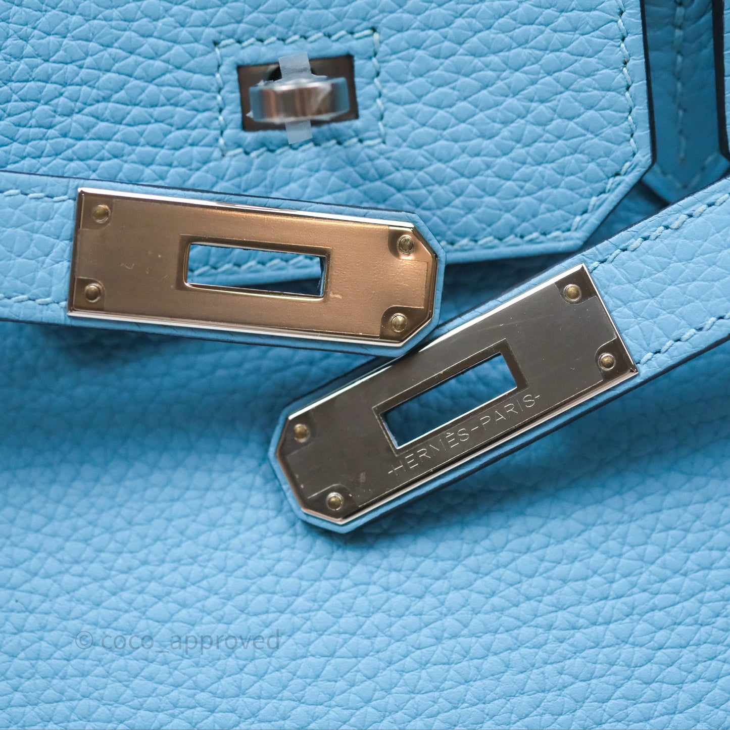 Hermès Birkin 30 Bleu De Nord Togo Palladium Hardware