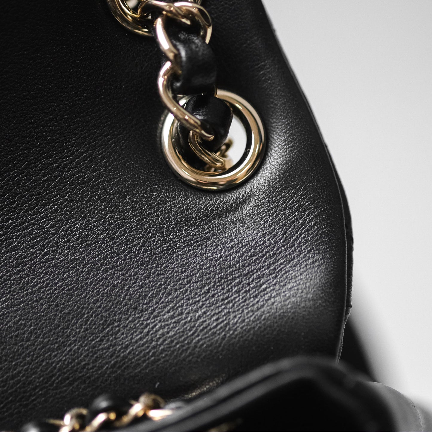 Chanel Quilted Large Duma Drawstring Backpack Black Lambskin Gold Hardware