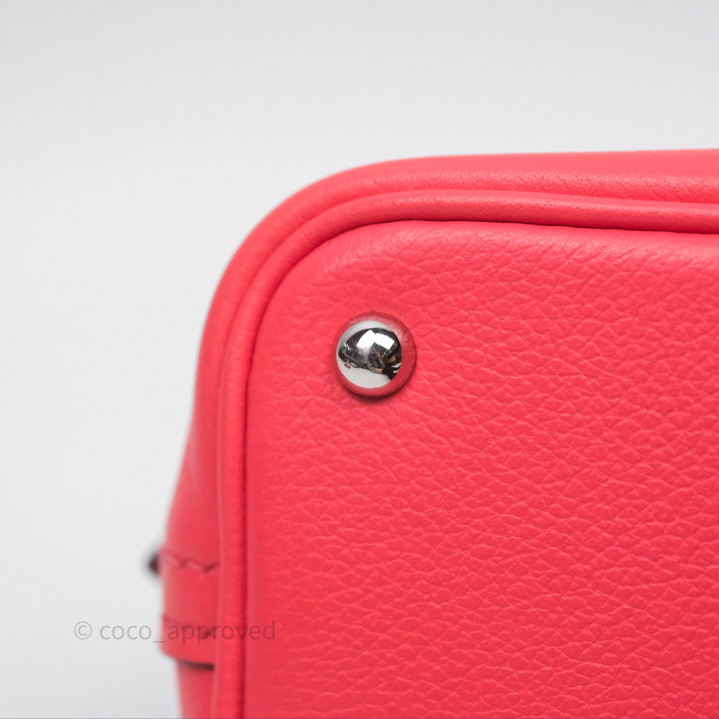 Hermès Bolide Mini 1923 Rose Texas 0E/ Cuivre 6C Evercolor Palladium Hardware