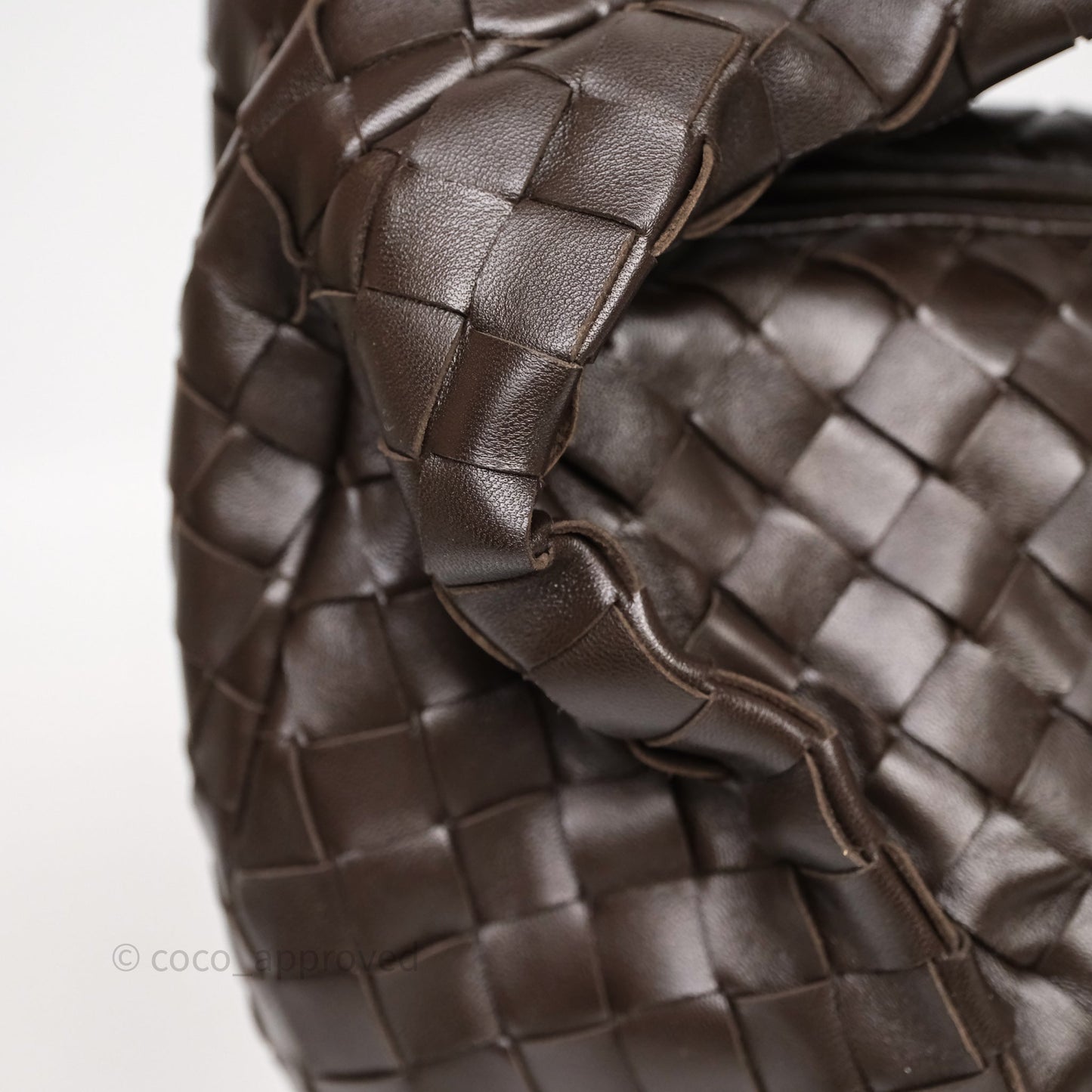 Bottega Veneta Teen Jodie Brown Intrecciato Lambskin