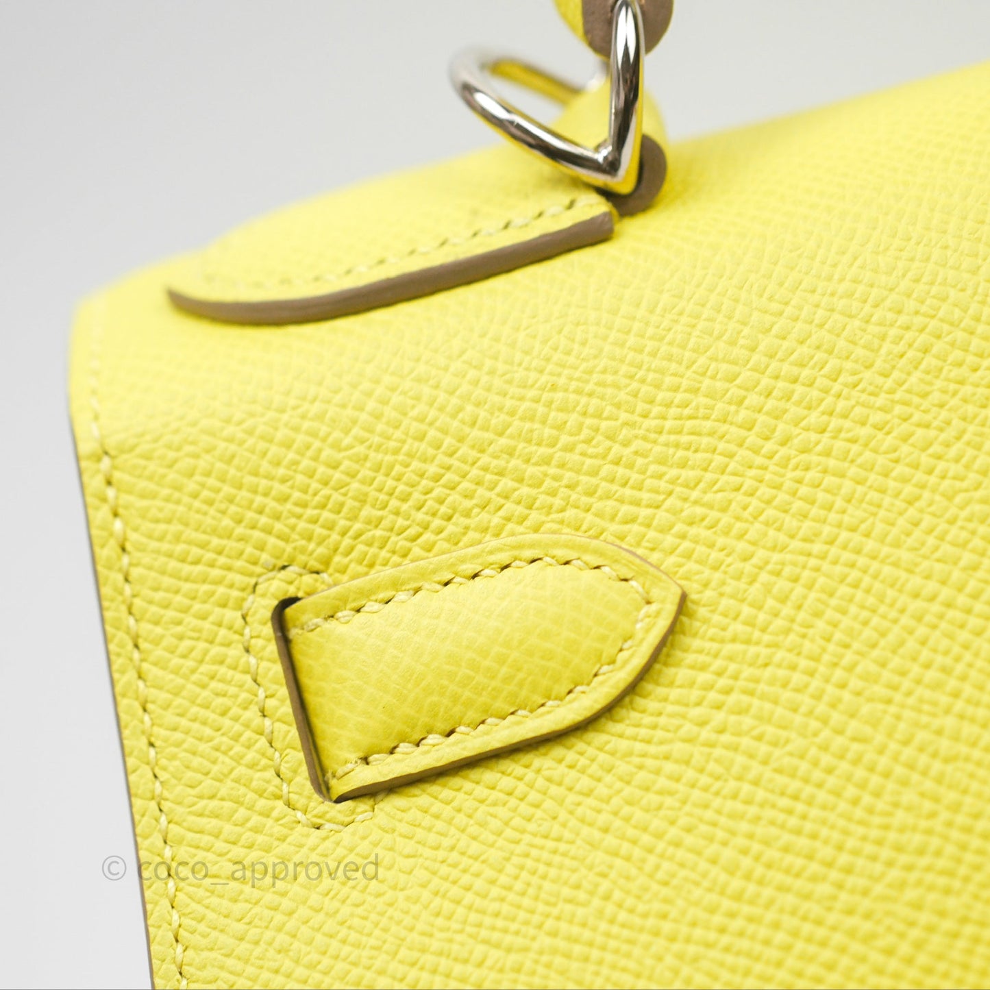 Hermès Kelly 28 Lime 9R Epsom Palladium Hardware