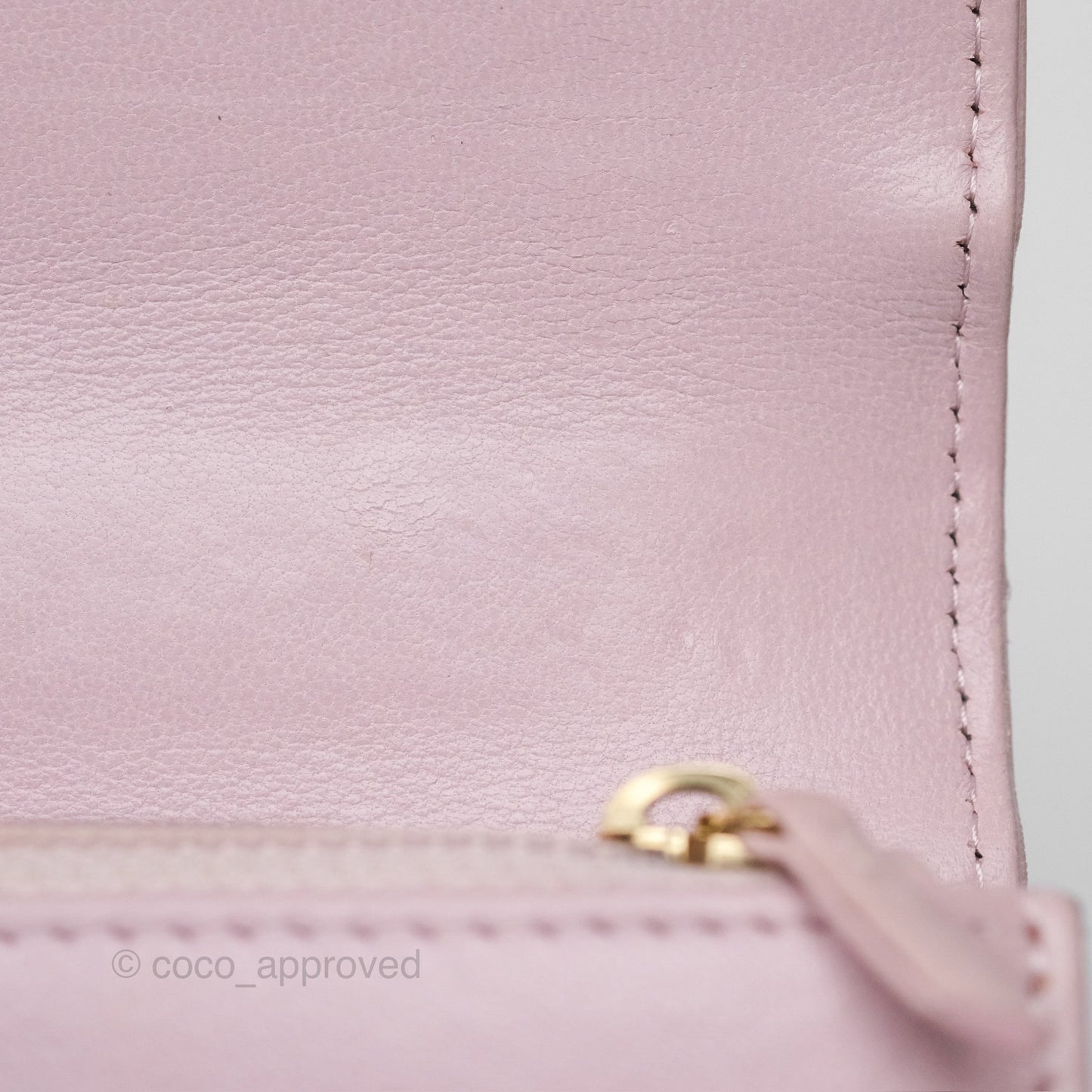 Chanel 19 Wallet on Chain WOC Light Pink Lambskin Mixed Hardware