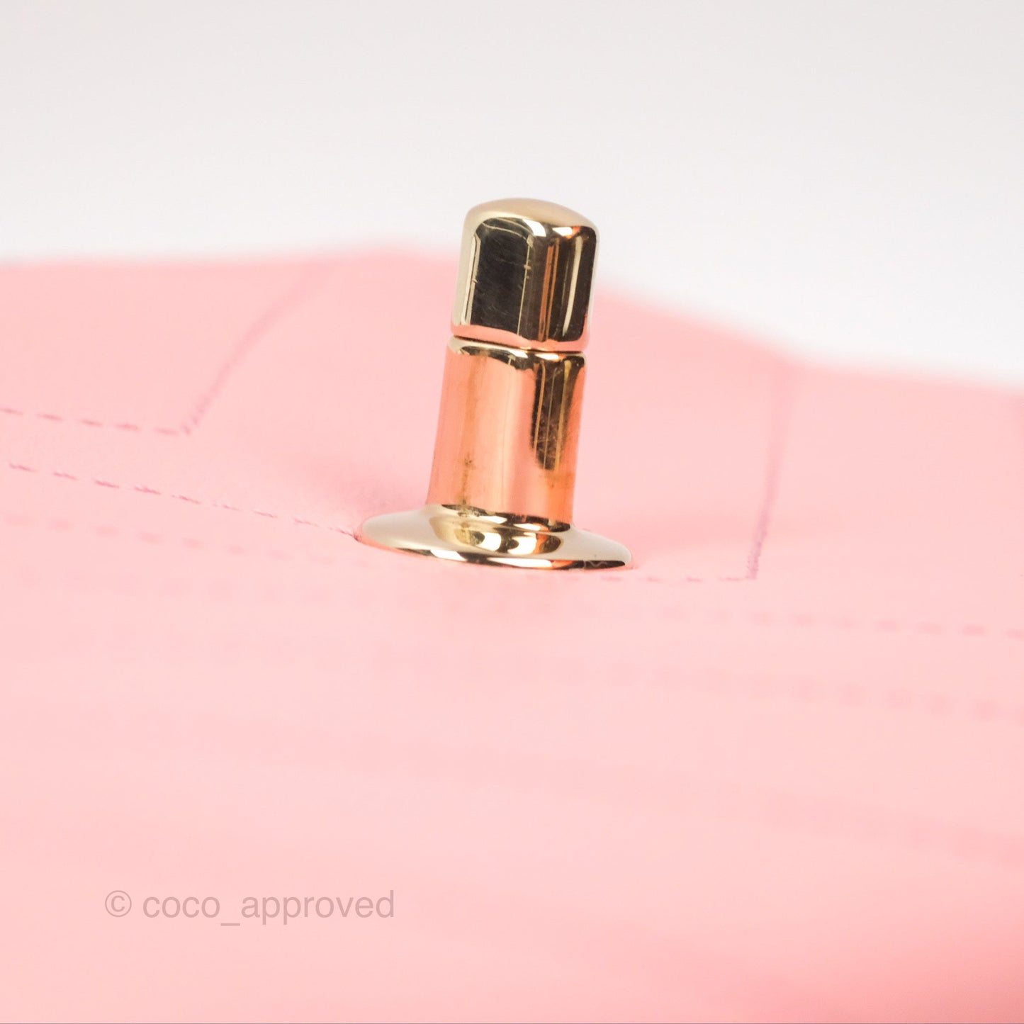 Chanel Small Chevron Chic Top Handle Flap Pink Grained Calfskin Gold Hardware