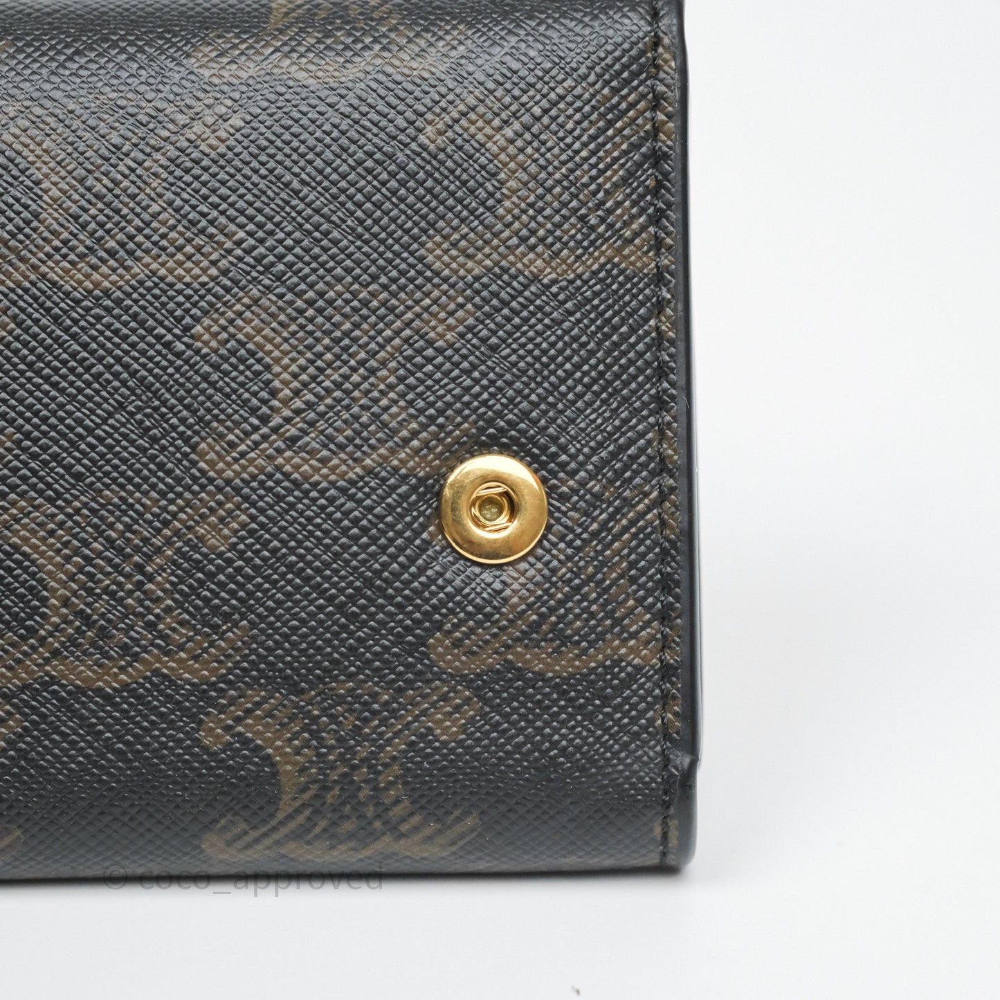 Celine Compact Wallet with Coin Triomphe Canvas Tan