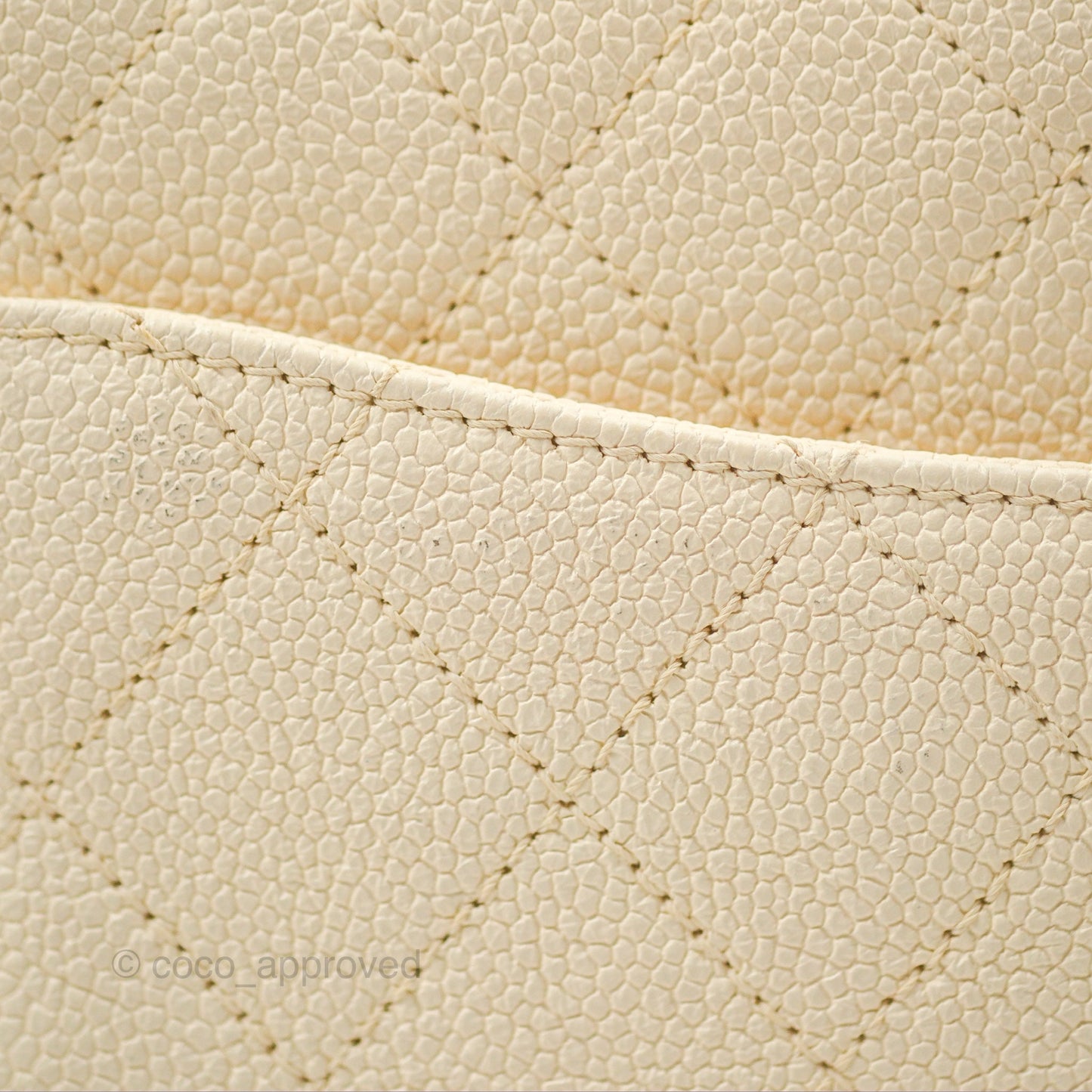 Chanel Medium CC Cuba Flap Bag Ivory Caviar Light Gold Hardware