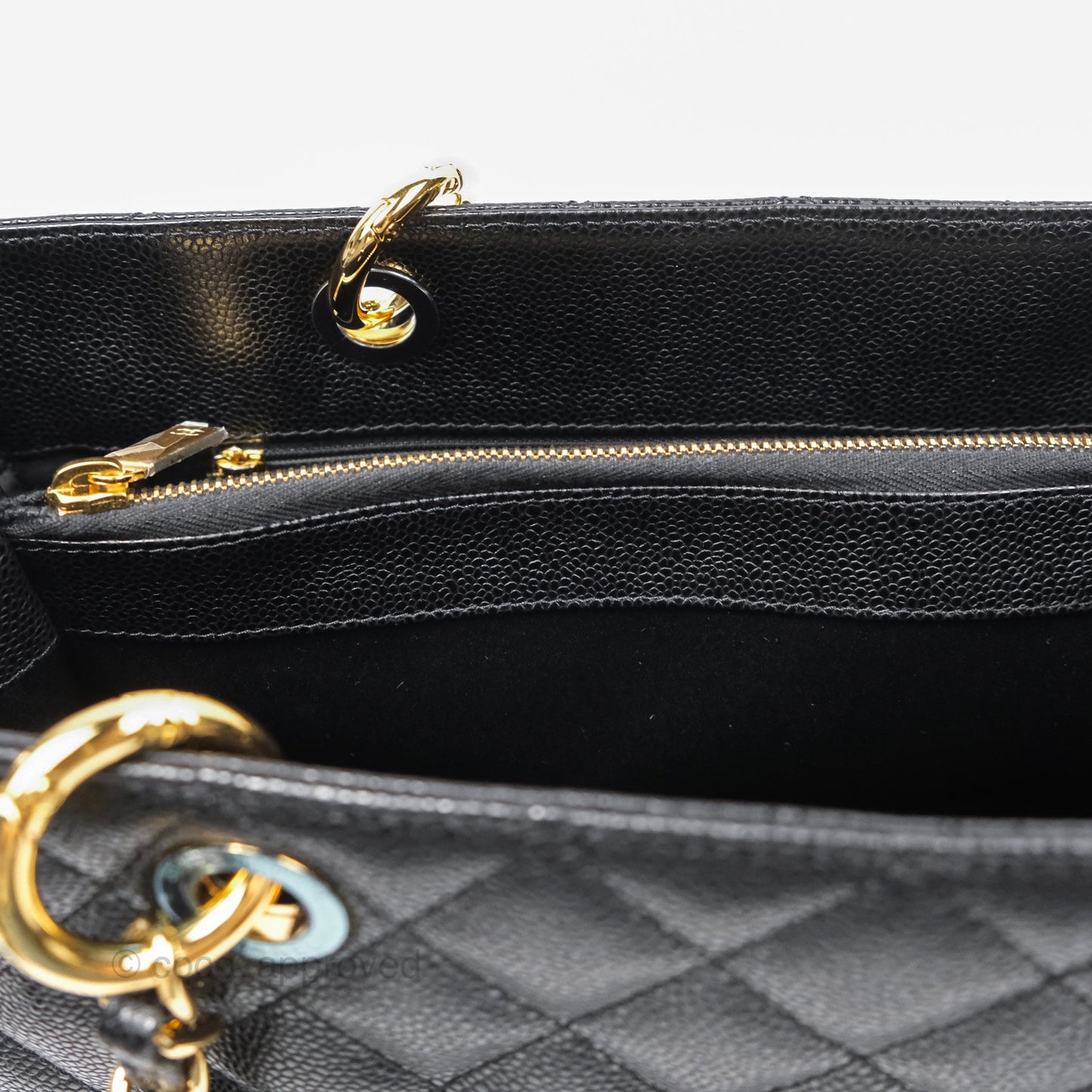 Chanel GST Black Caviar Gold Hardware