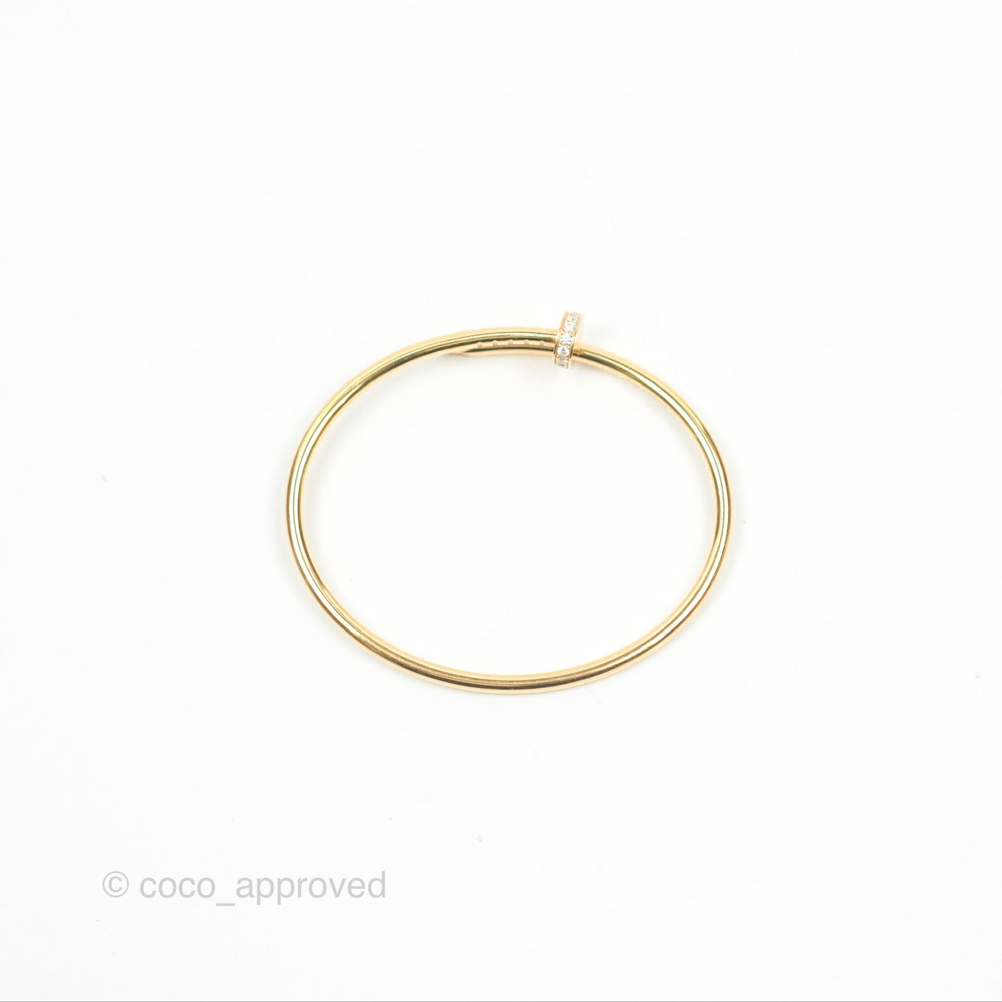 Cartier Small Juste Un Clou Bracelet 18K Yellow Gold Diamond