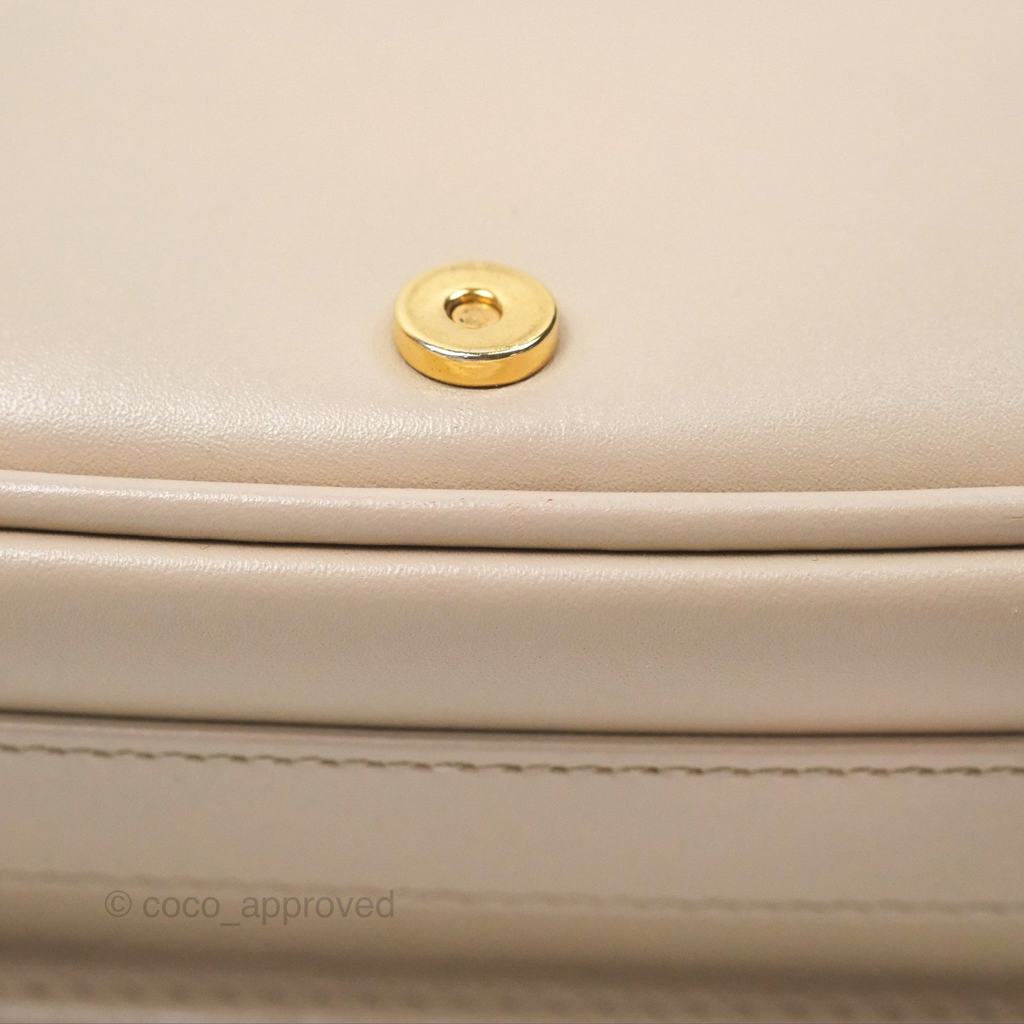 Christian Dior Bobby East-West Bag Calfskin Beige