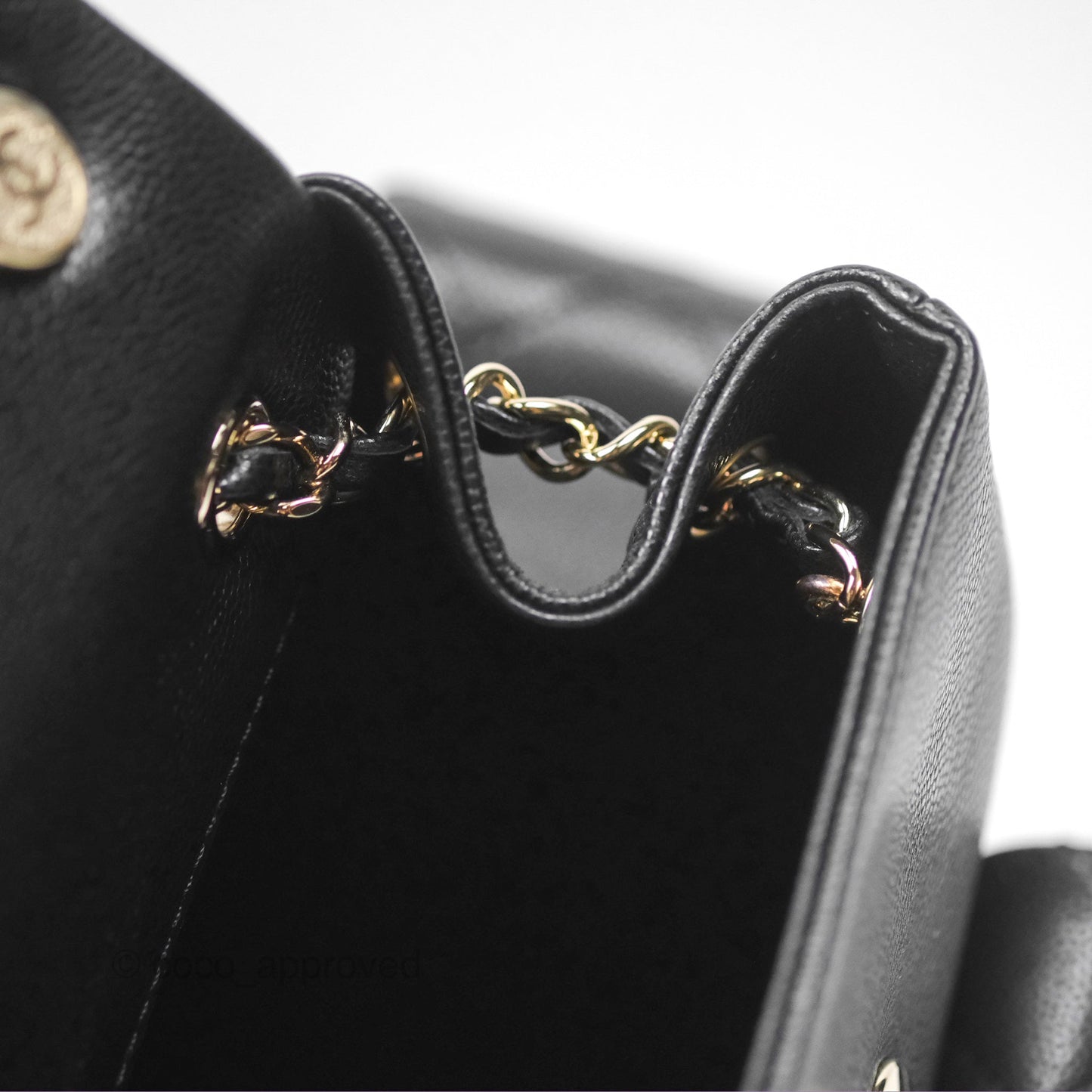 Chanel Small Duma Backpack Caviar Black Gold Hardware 23K