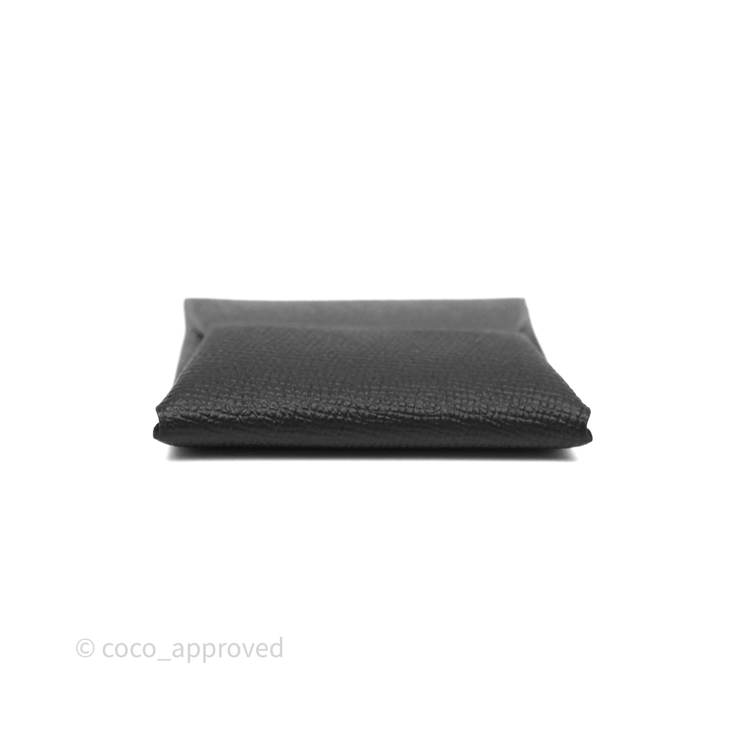Hermes Bastia Change Purse Noir Epsom