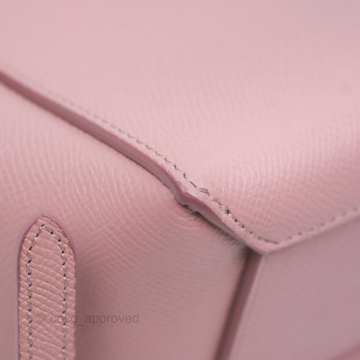 Celine Nano Belt Bag Pink Grained Calfskin Gold Hardware