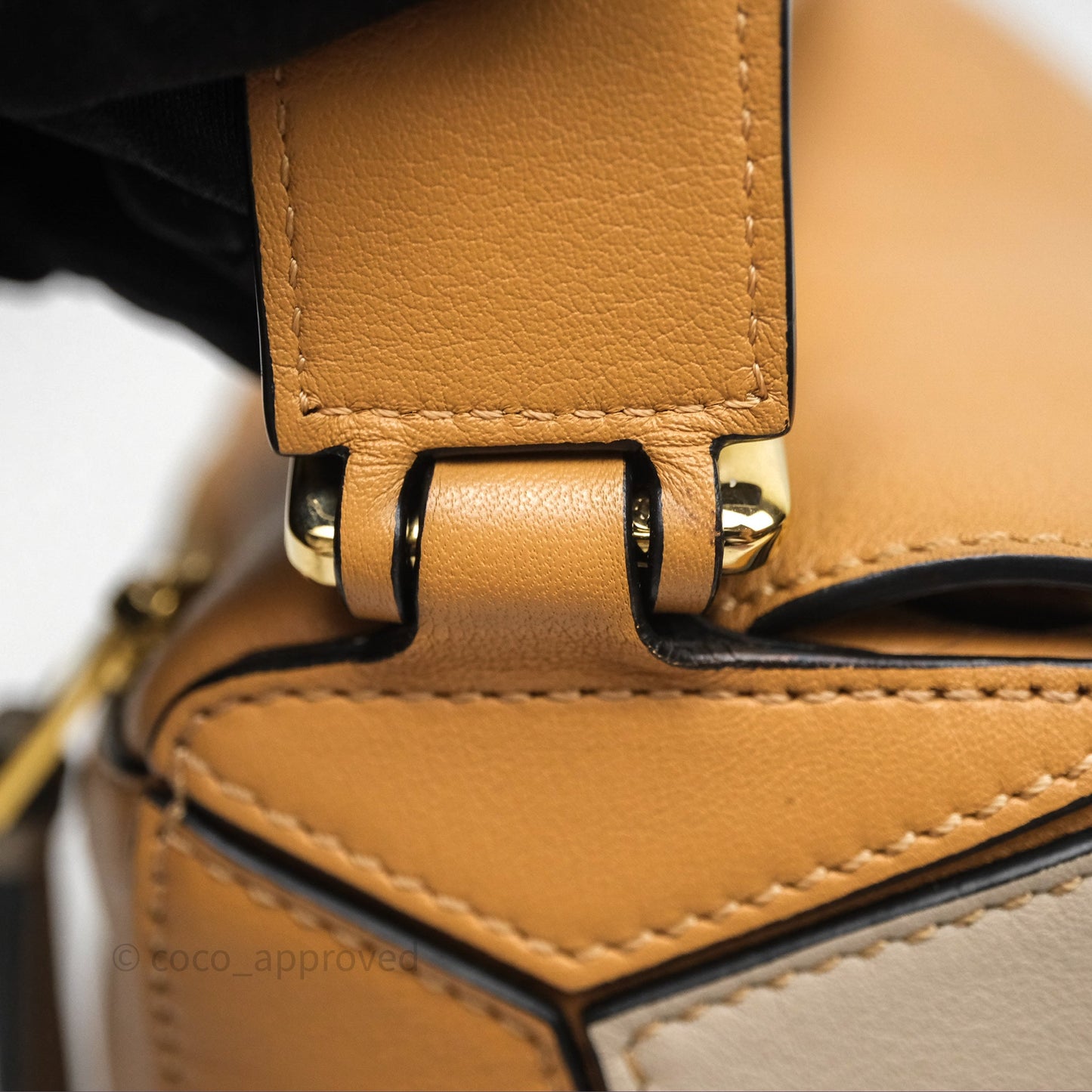 Loewe Small Puzzle Bag Warm Desert & Mink Two Tone Calfskin