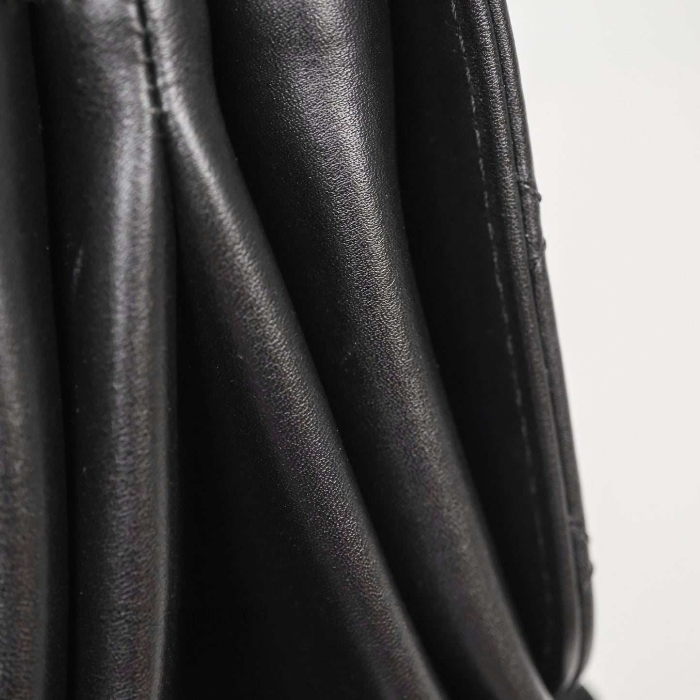 Chanel Pearl Chain Bag Black Calfskin Gold Hardware