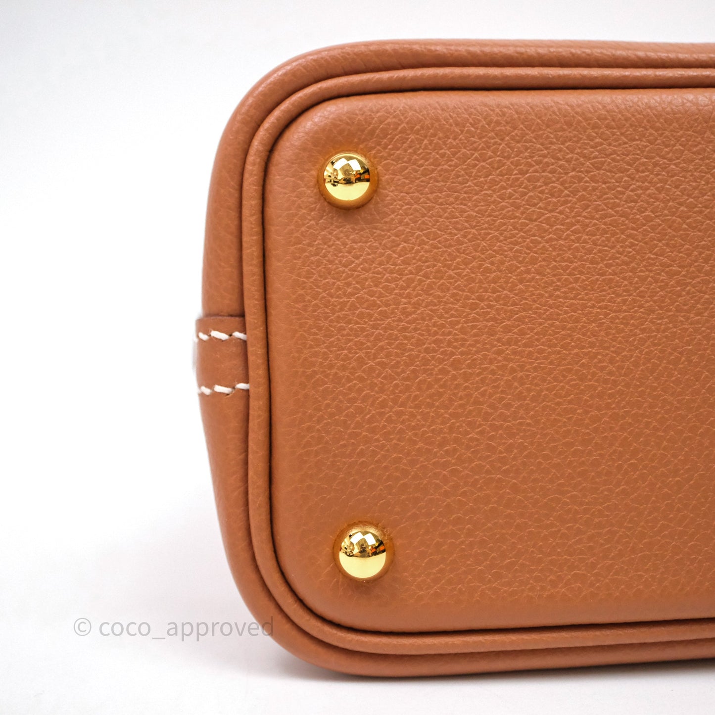 Hermès Bolide Mini 1923 Gold Evercolor Gold Hardware