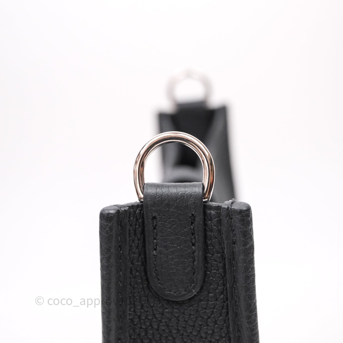 Hermès Mini Evelyne 16 Black Noir 89 Clemence Palladium Hardware