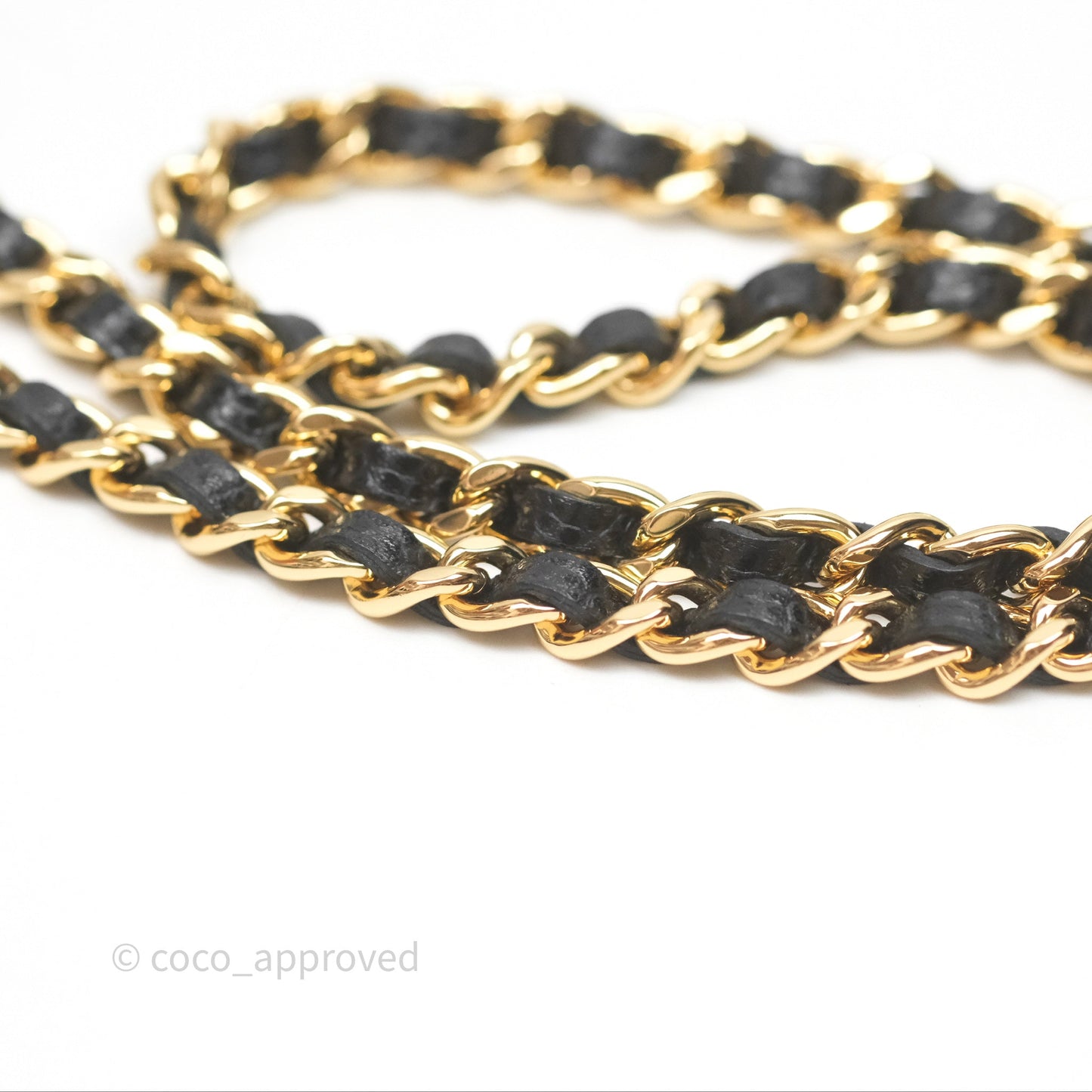 Chanel Classic Wallet On Chain WOC Quilted Black Caviar Gold Hardware