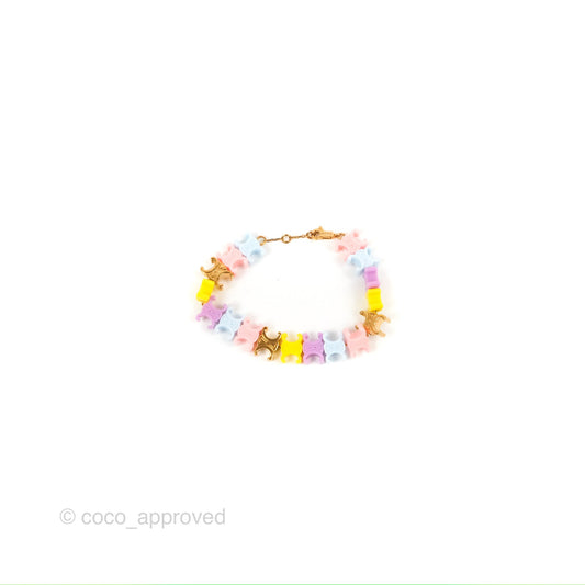 Celine Baby Bracelet in Brass with Gold Finish and Plexiglass