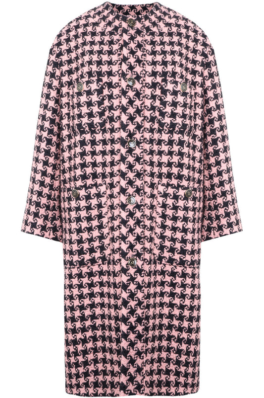 Luxury Gucci Trending 2025 2022 Coat Pink and Black