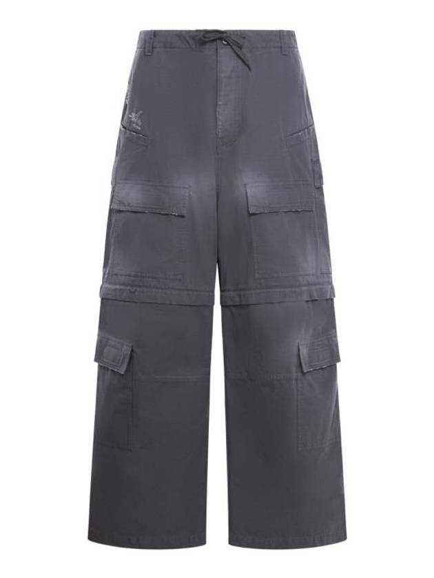 Luxury Balenciaga Oversized Cargo Pants Grey