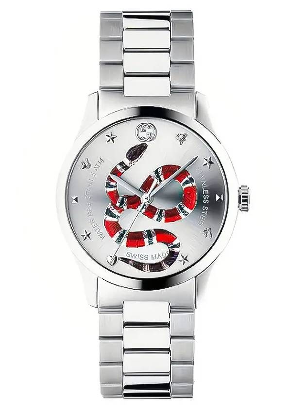 Luxury Gucci Trending 2025 G Timeless Snake Metal Watch YA1264076 Silver