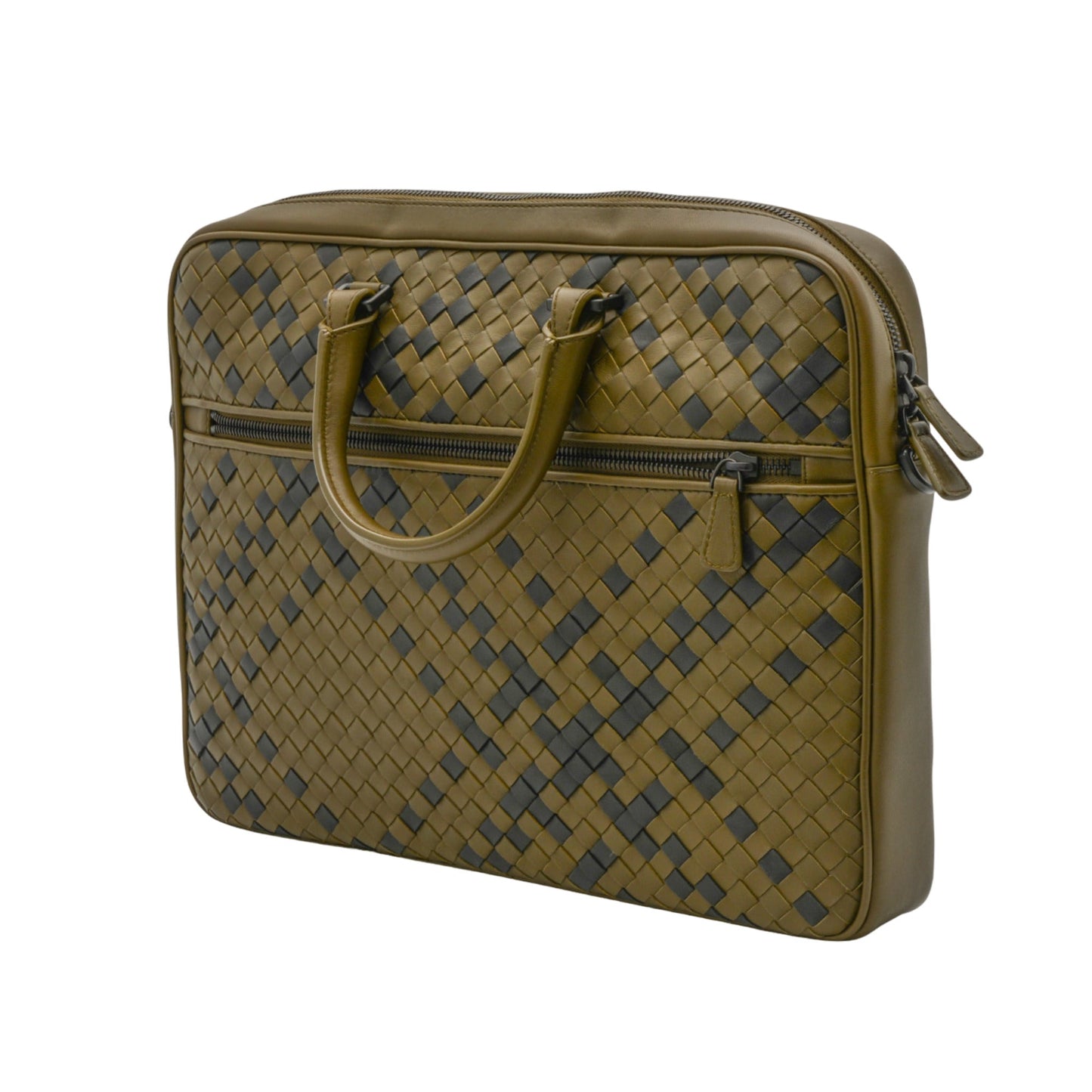 Luxury Bottega Veneta Leather Messenger Bag
