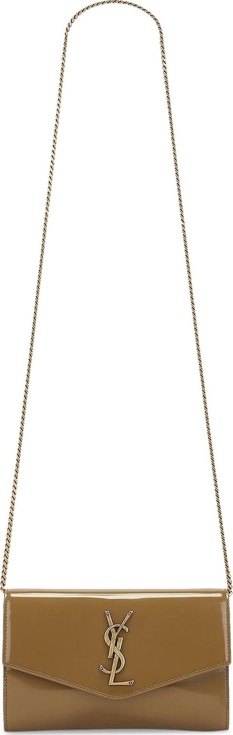 Luxury Saint Laurent Women's Uptown Chain Wallet in Cardamon | 607788AACQP