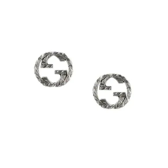 Luxury Gucci INTERLOCKING G EARRINGS SILVER