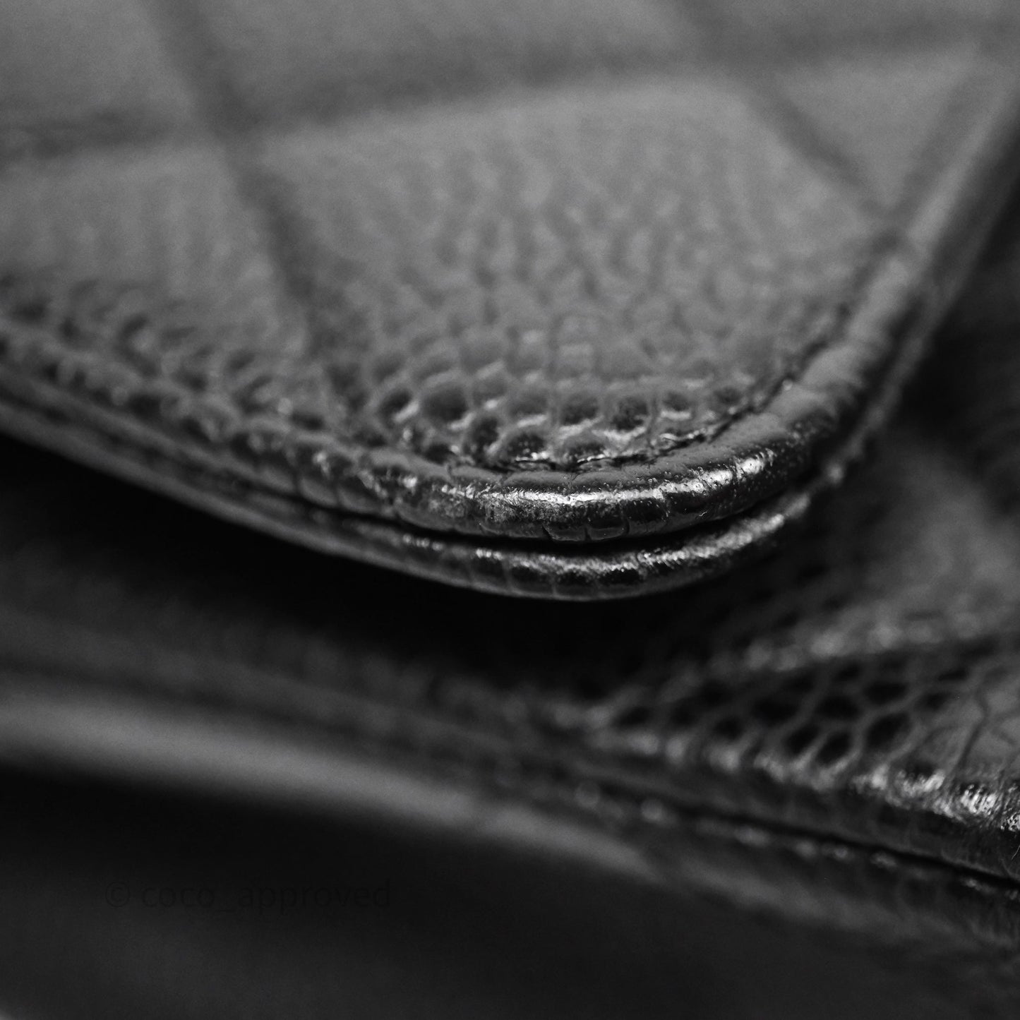 Chanel Classic Medium Flap Quilted Black Caviar Gold Hardware