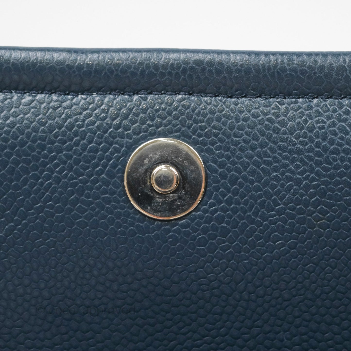 Chanel Medium Timeless CC Flap Bag Navy Caviar Silver Hardware