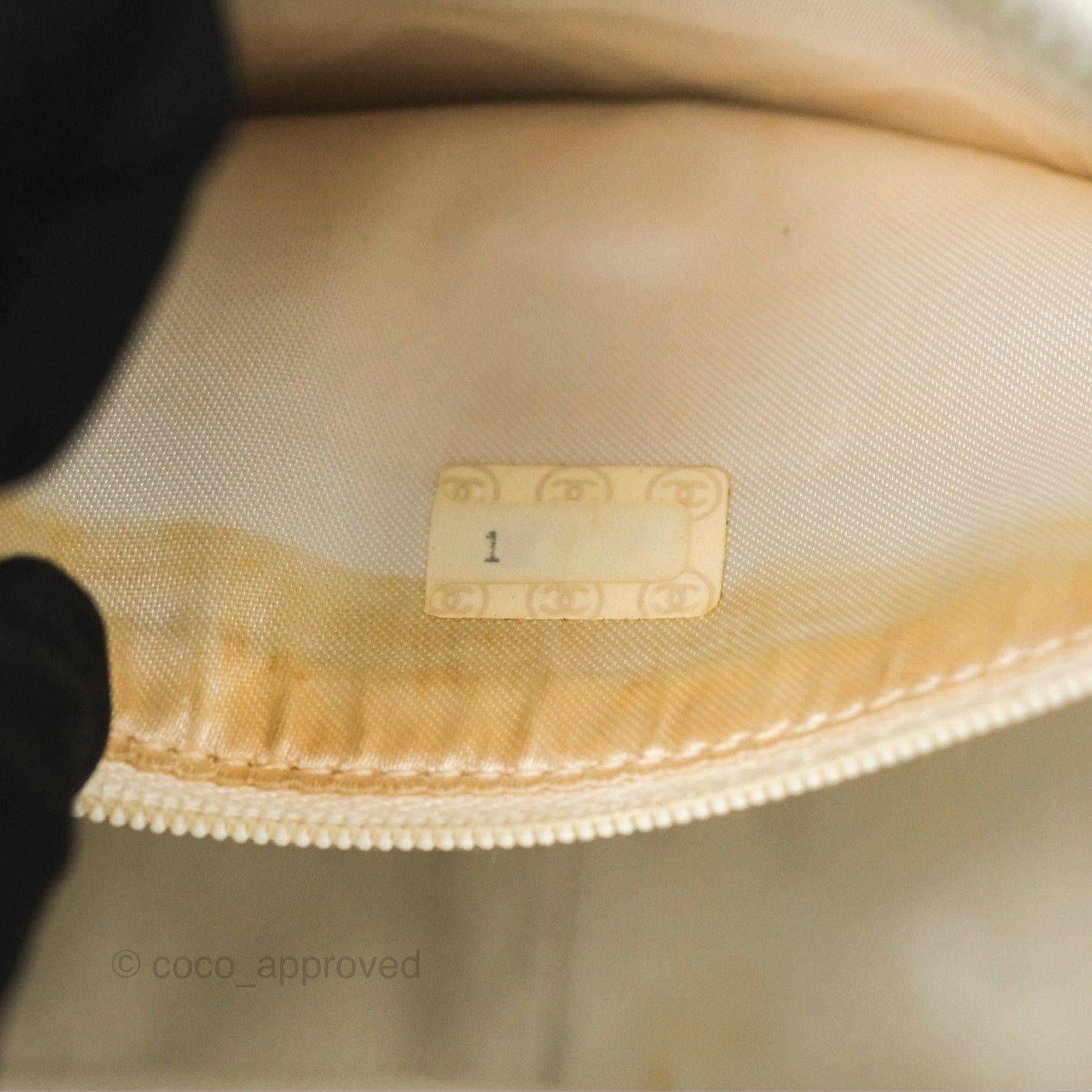 Chanel Vintage Small Camera Bag White Lambskin Gold Hardware