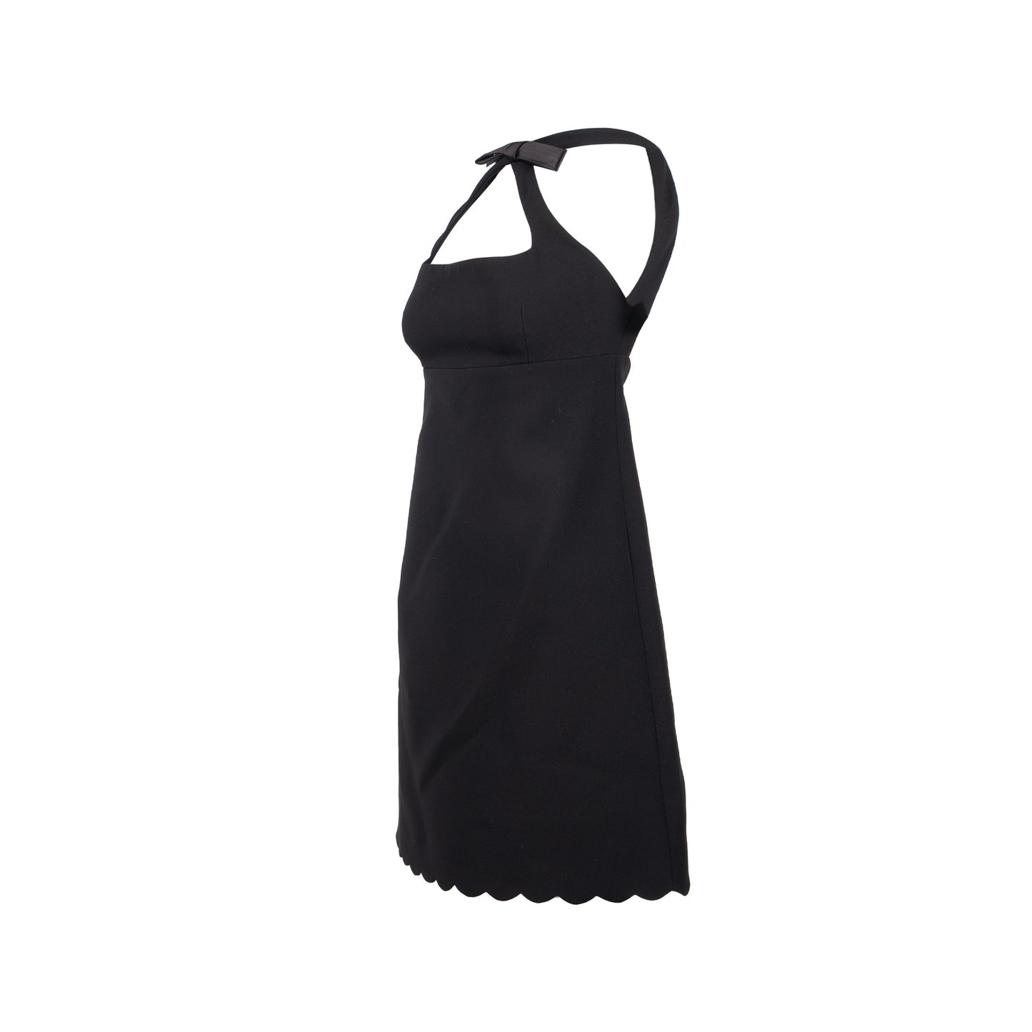 MIU MIU Size 36 Faille Cady Dress Polyester Black