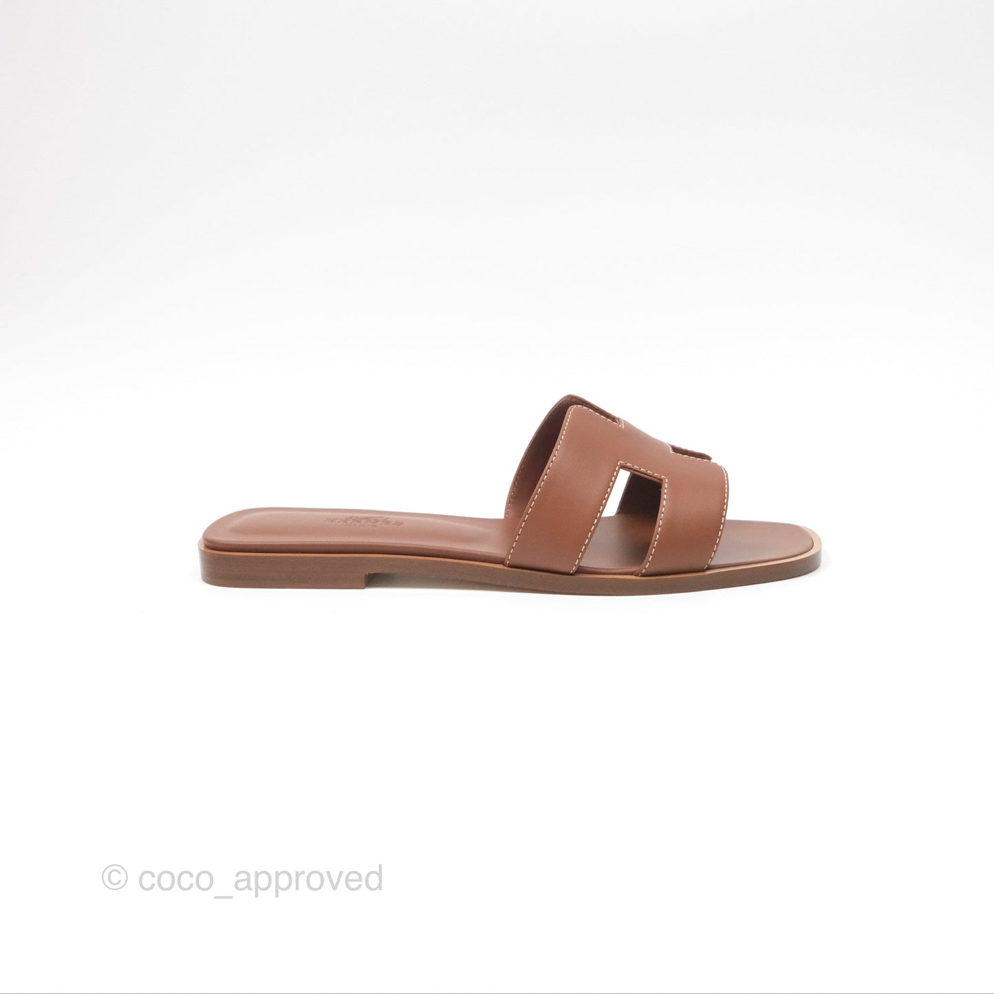 Hermès Oran Sandals Gold Swift Size 36.5
