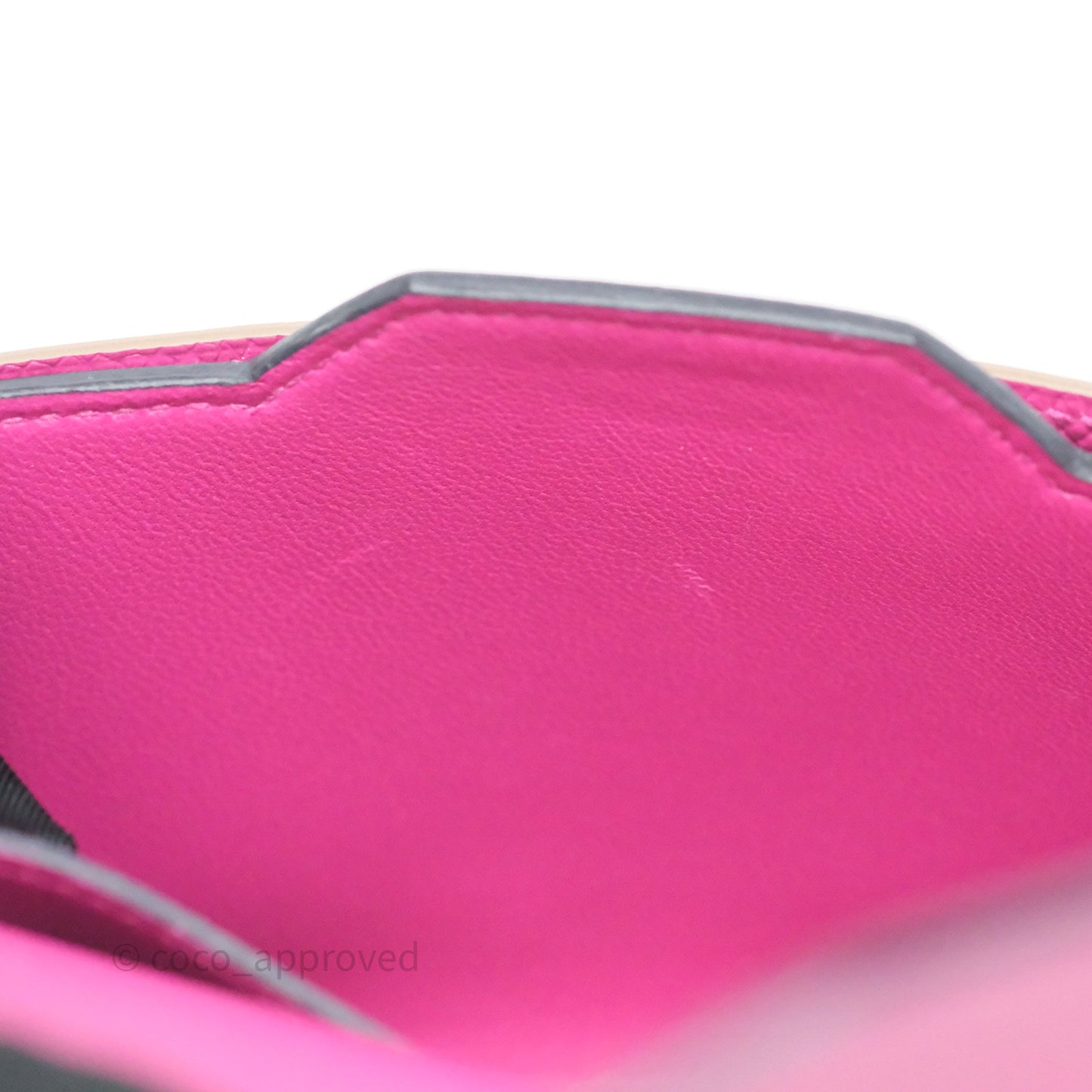 Hermès Passant Compact Wallet Epsom Purple