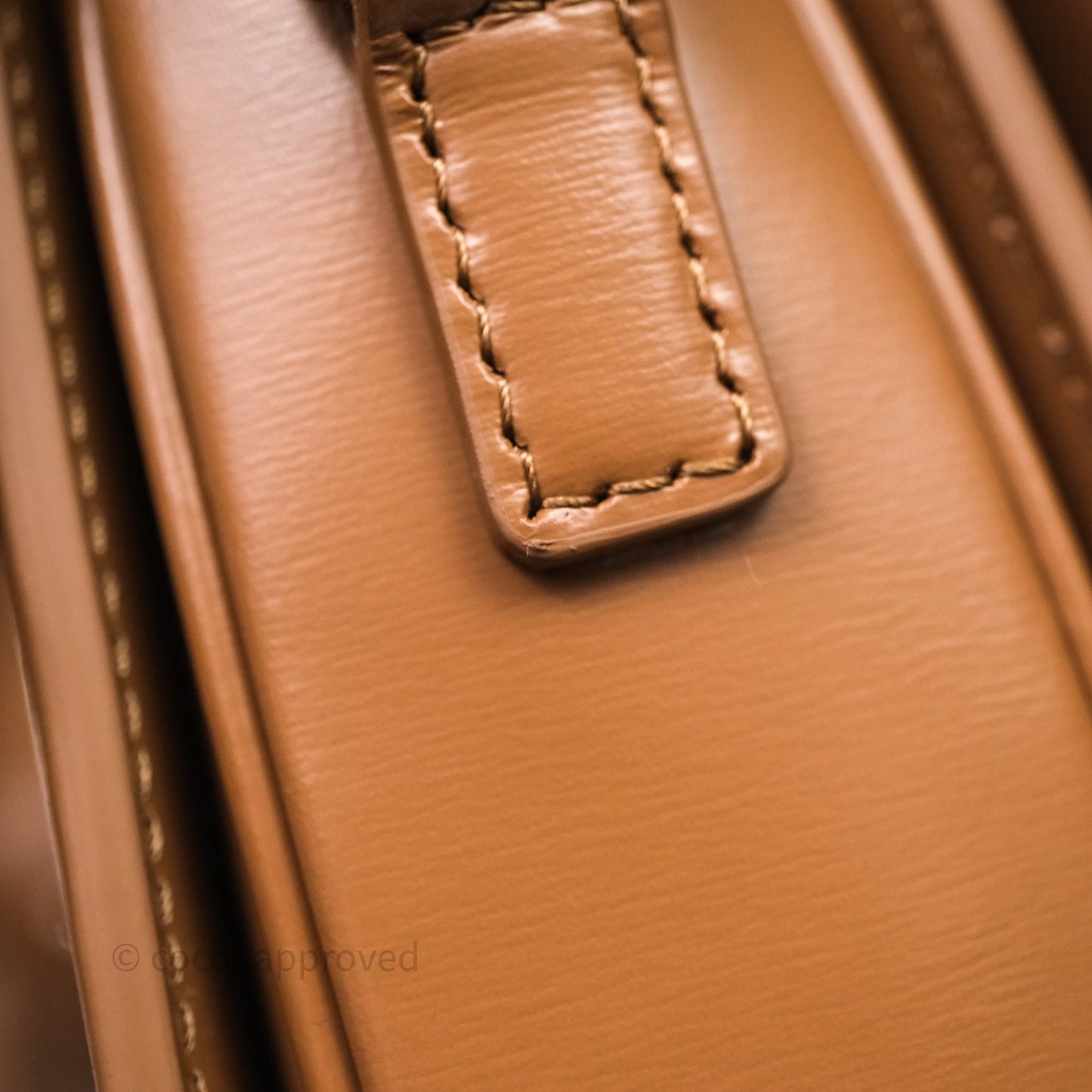 Celine Teen Triomphe Bag Shiny Calfskin Brown