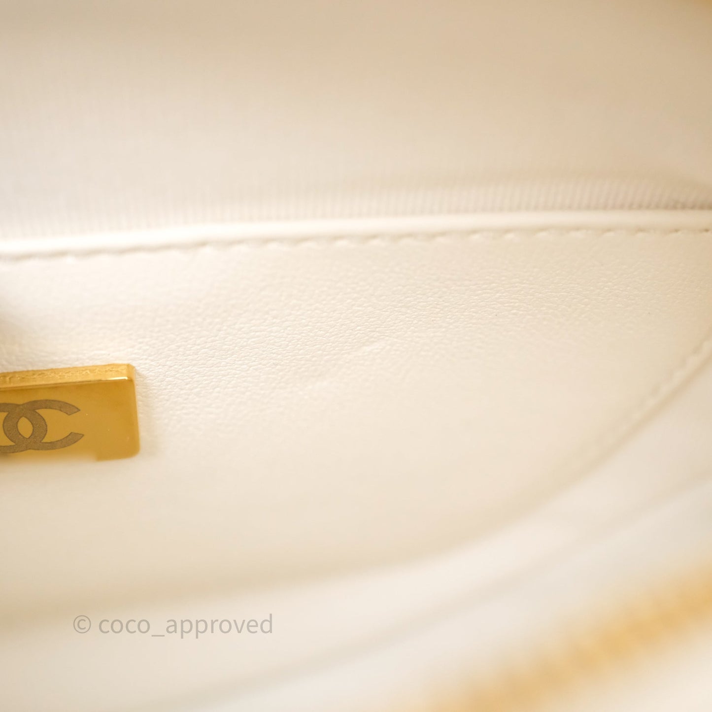 Chanel Large Heart Bag White Lambskin Gold Hardware